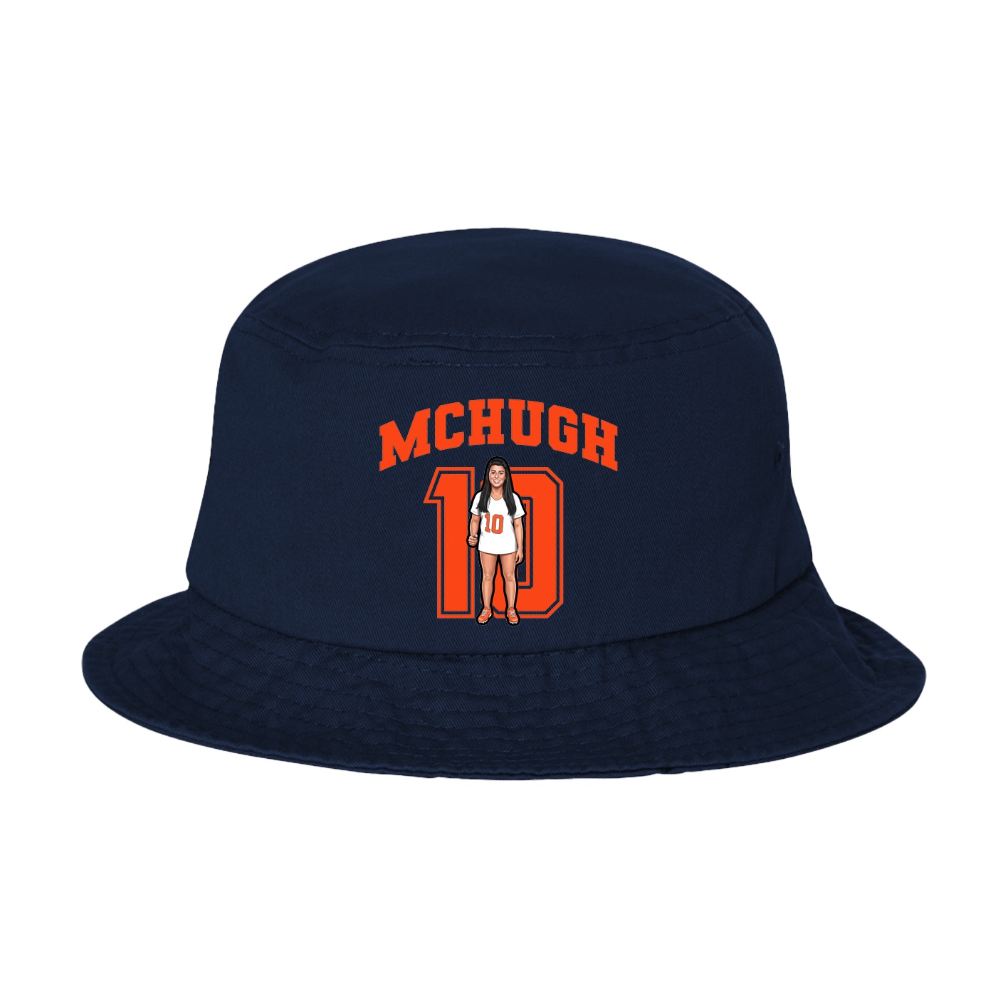 Bucket Cap — Number in Navy