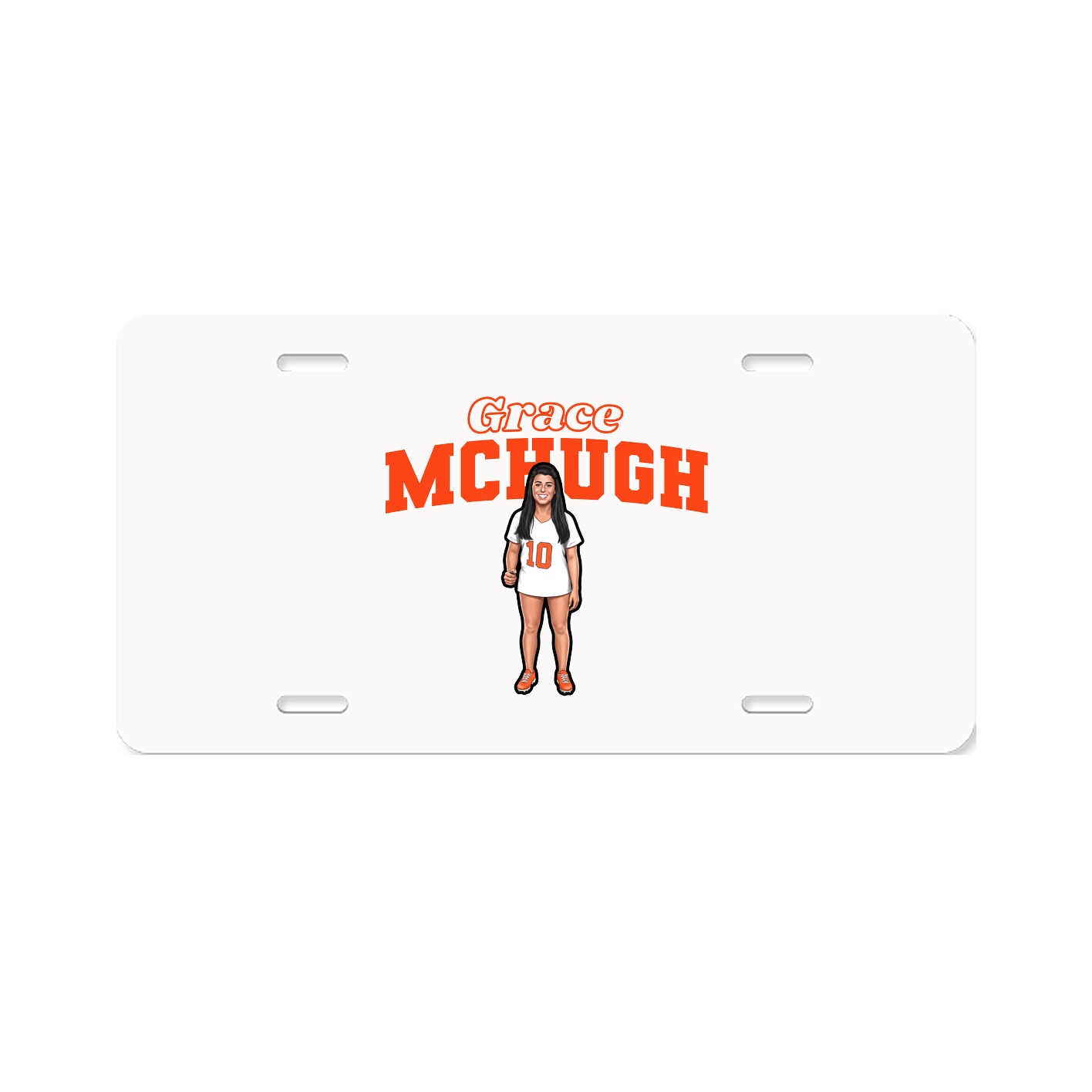 License Plate — Name Arch in Classic