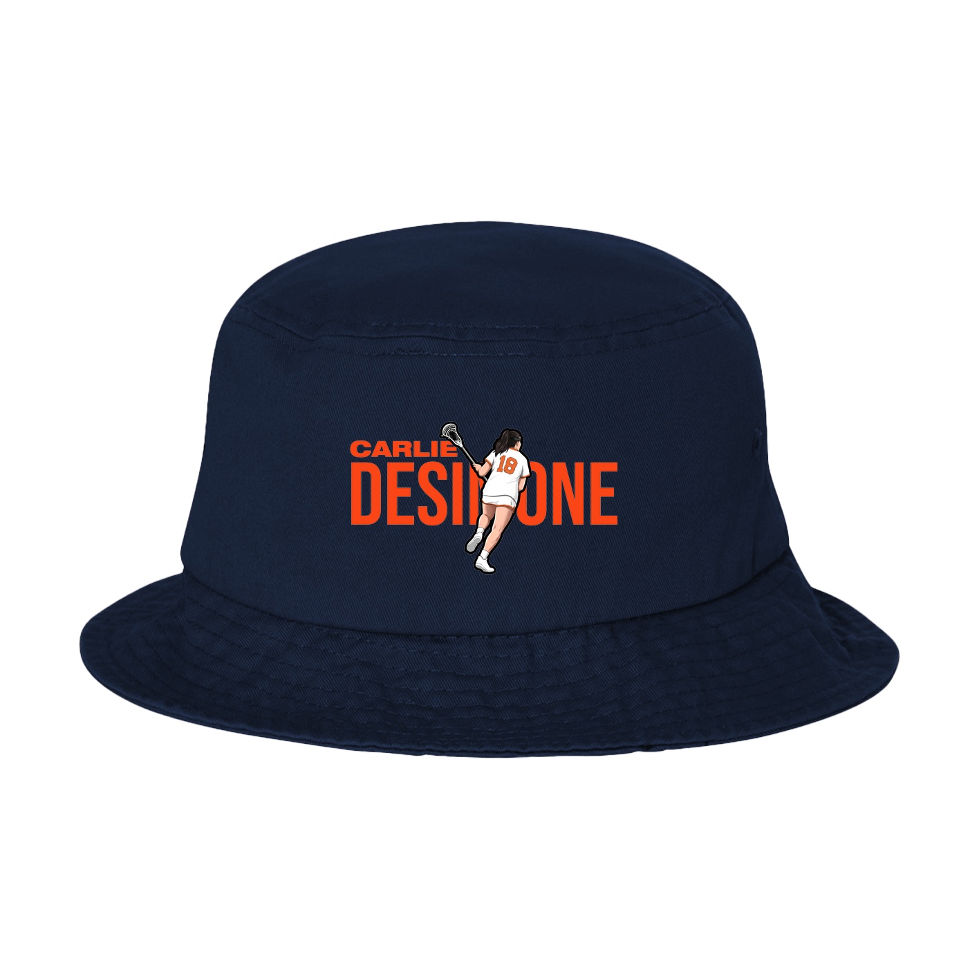 Bucket Cap — Player Name in Navy