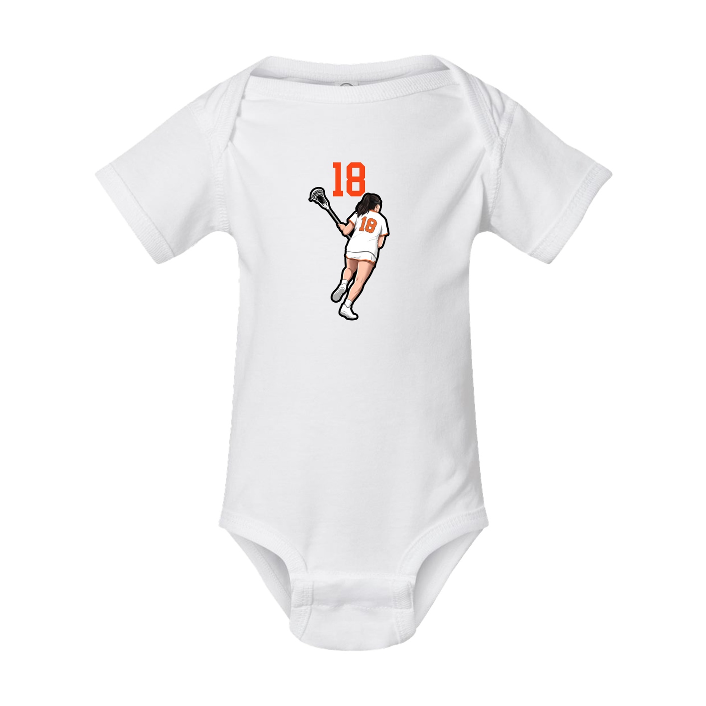 Baby Onesie — Number Top in White