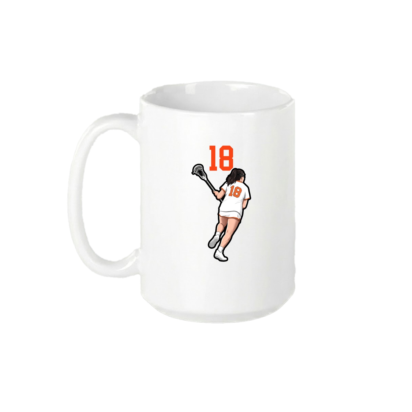 15oz Coffee Mug — Number Top in White