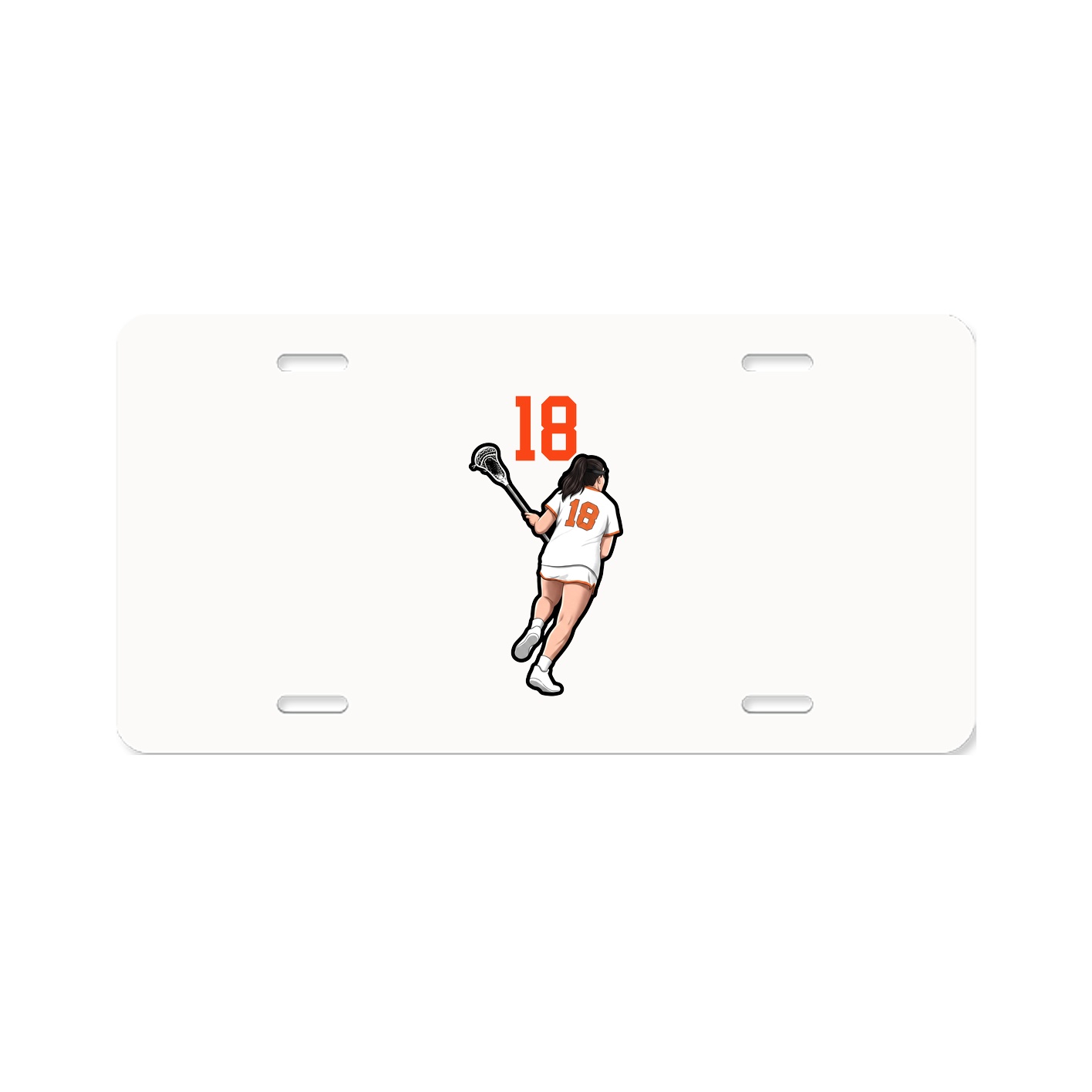 License Plate — Number Top in Classic