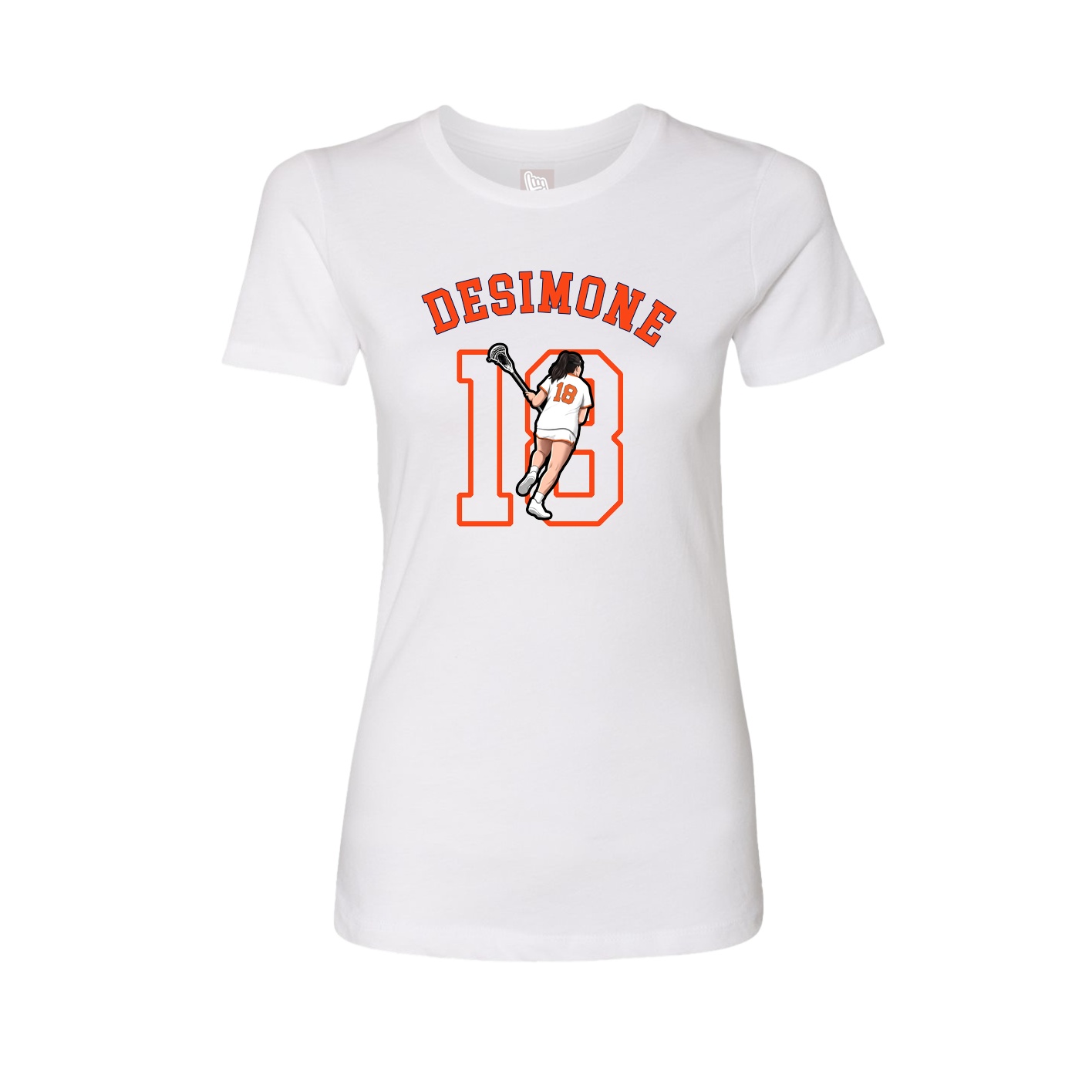 Fitted Women's Tee — Shirsey Arch in White