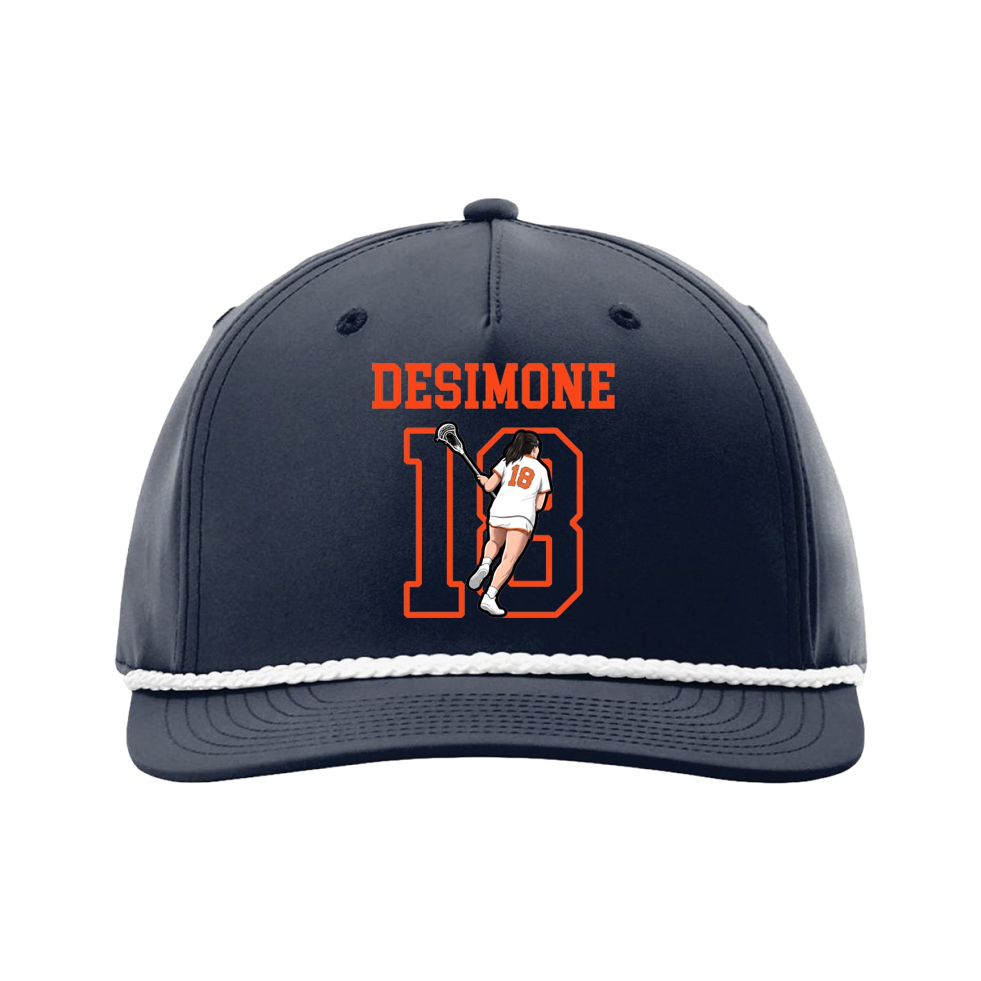 Five-Panel Classic Rope Cap — Shirsey in Navy