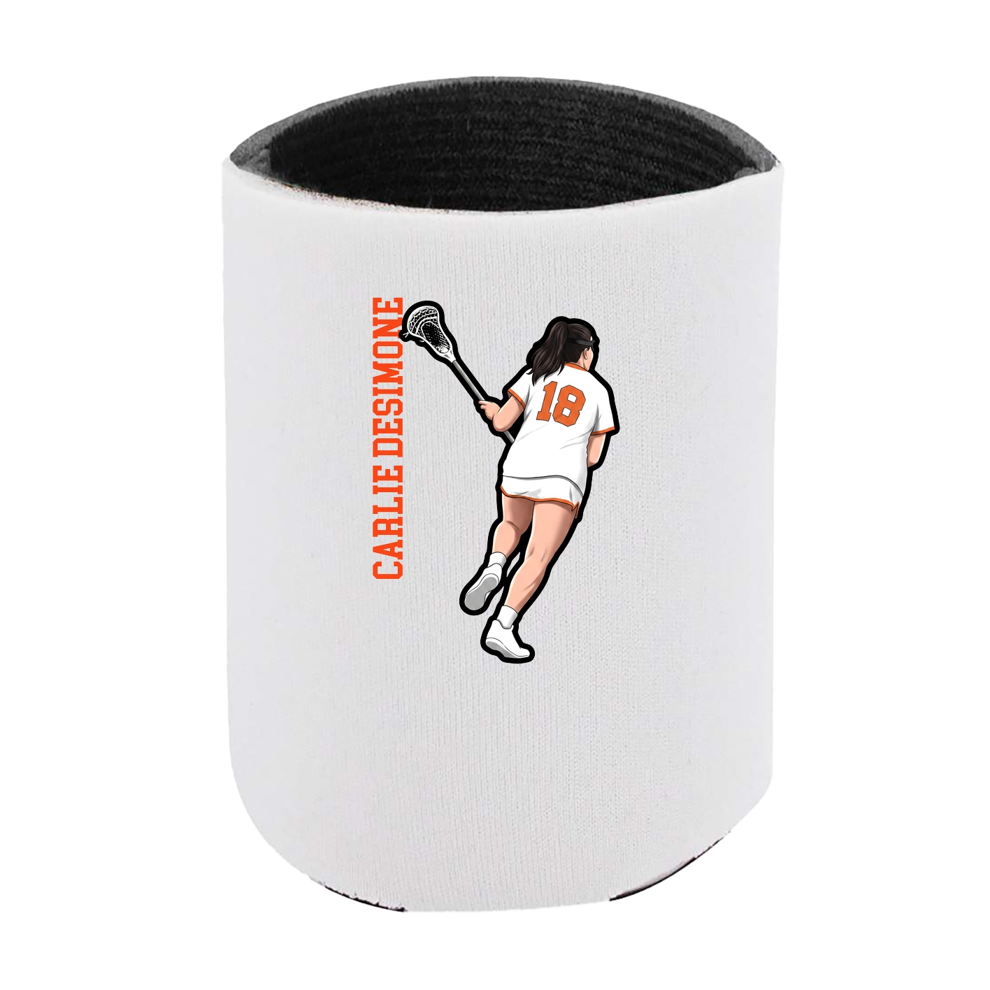 Can Holder — Name Vertical in White