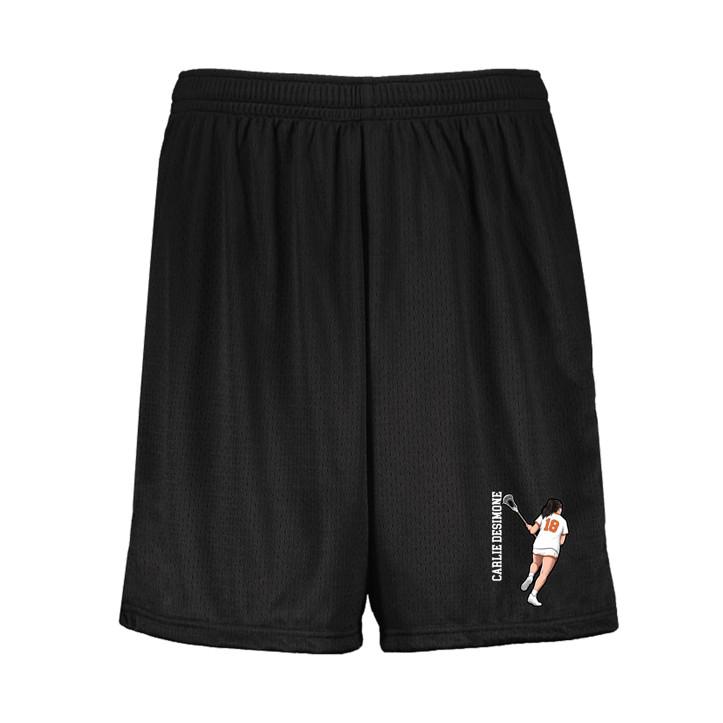 Shorts — Name Vertical in Black