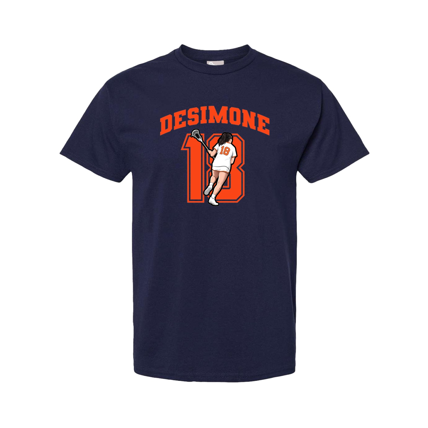 Youth Tee — Number in Navy