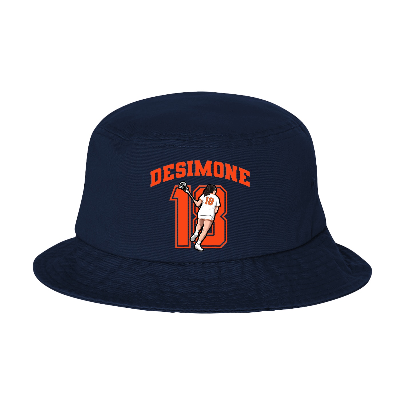 Bucket Cap — Number in Navy