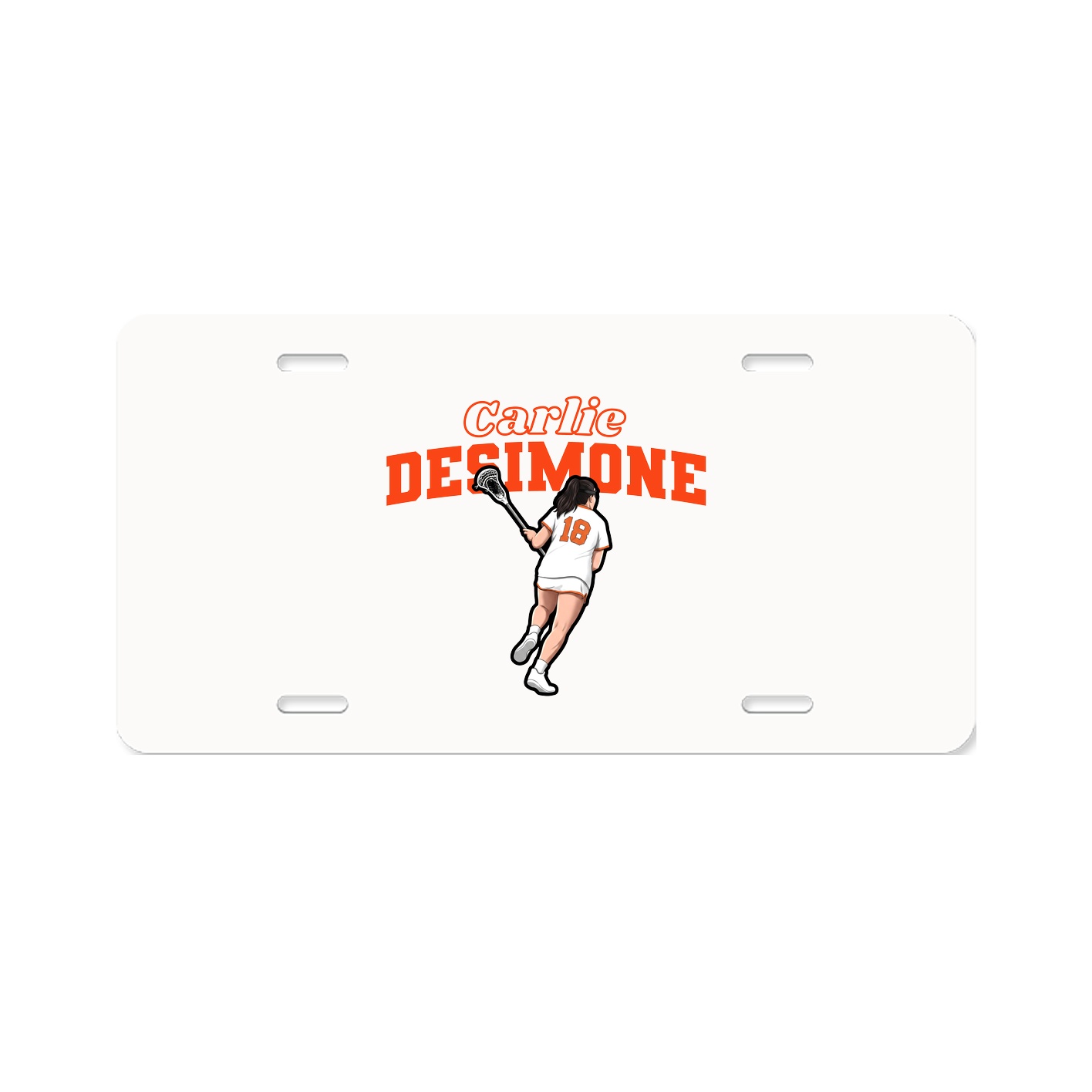 License Plate — Name Arch in Classic