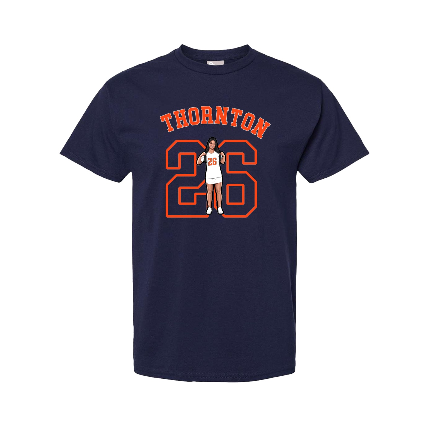 Youth Tee — Shirsey Arch in Navy