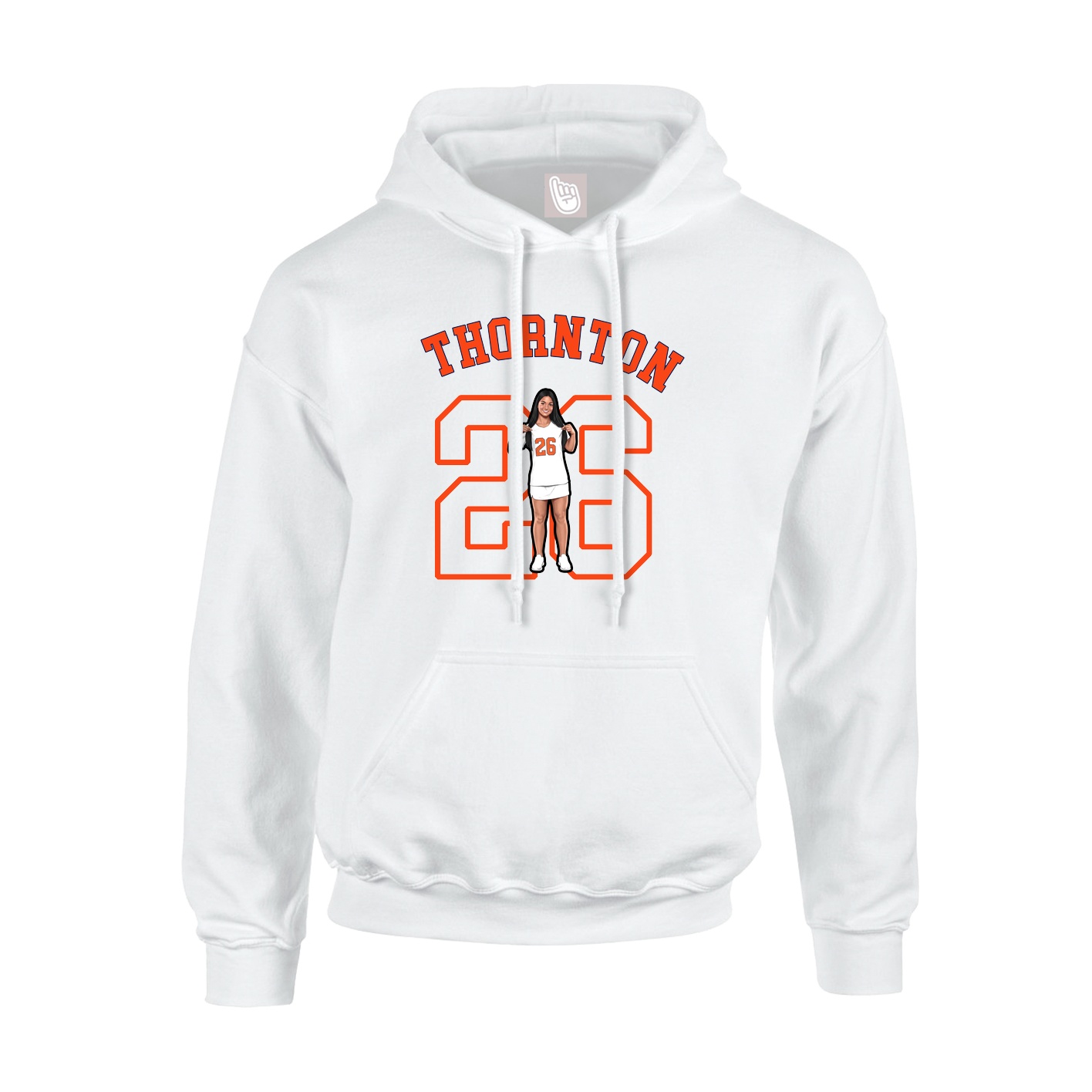 Hoodie — Shirsey Arch in White