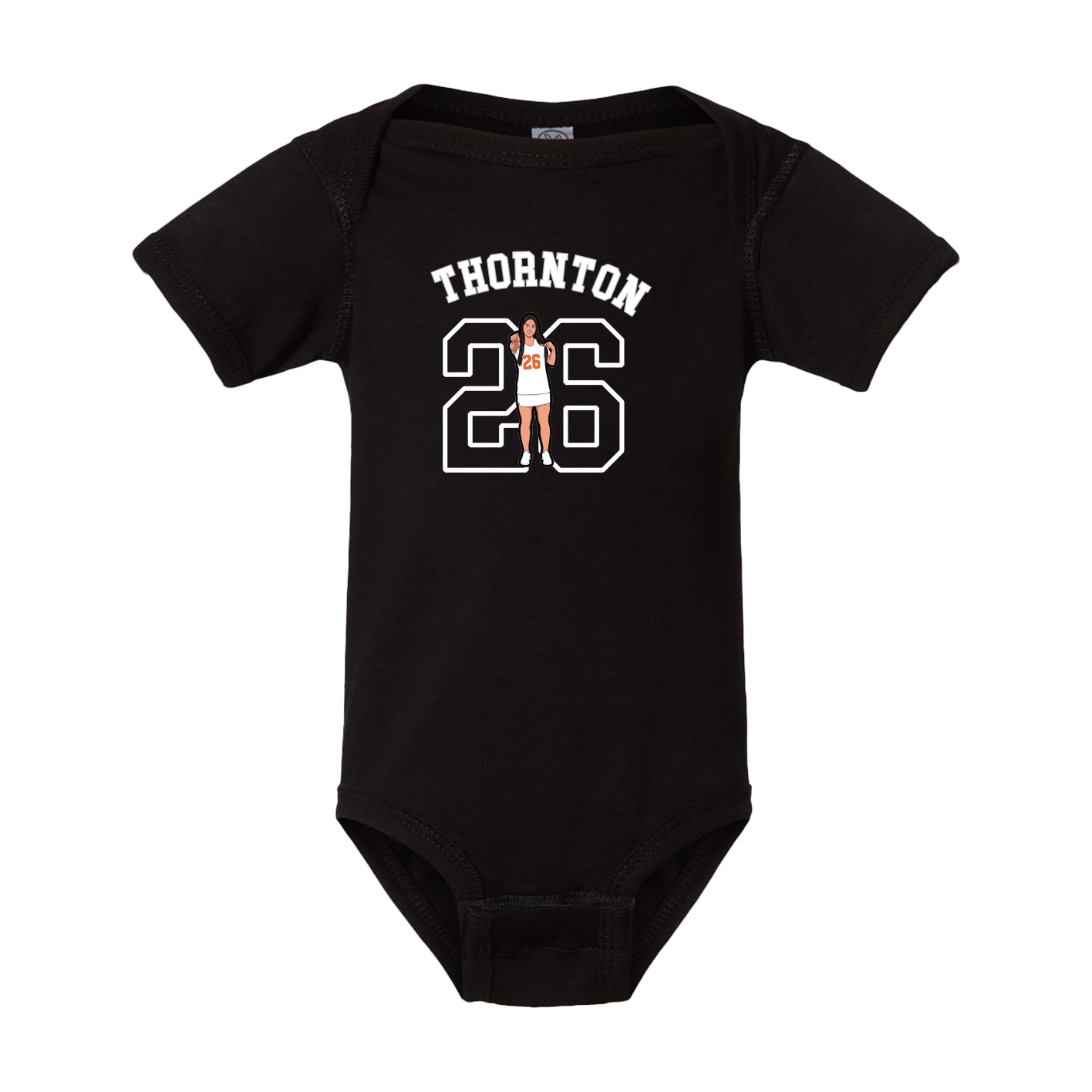 Baby Onesie — Shirsey Arch in Black