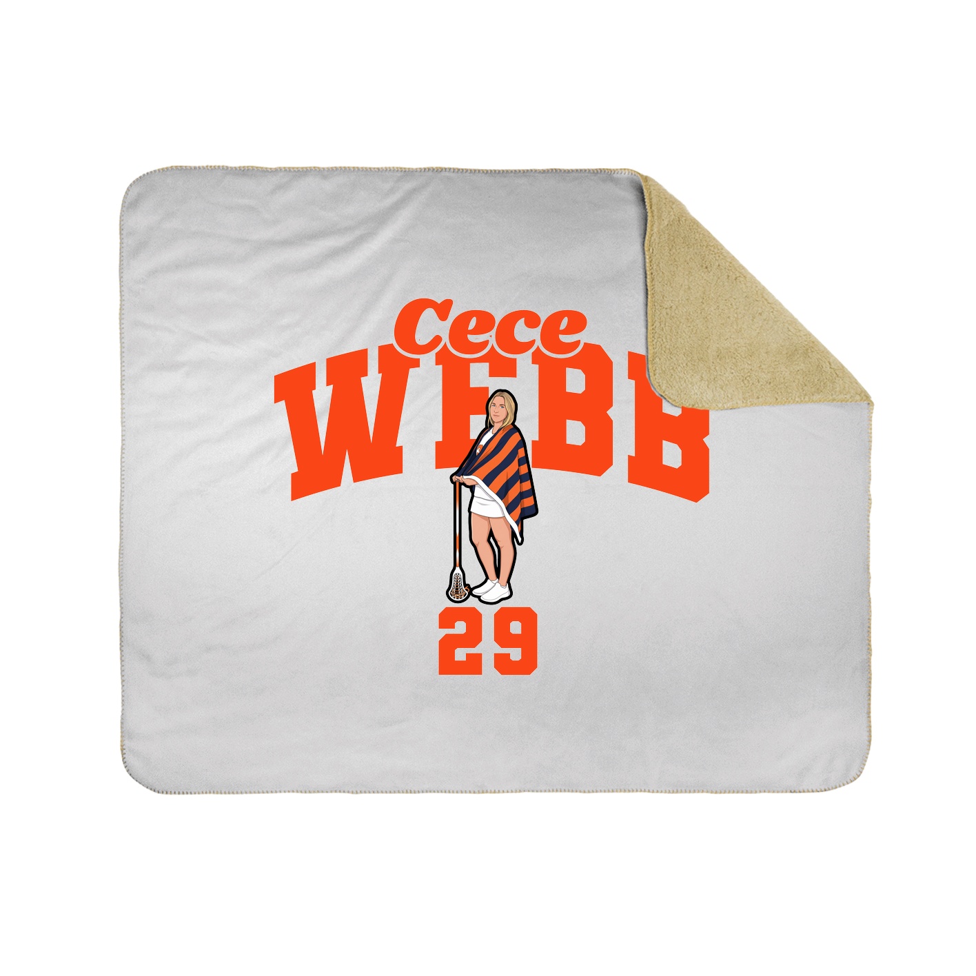 Throw Blanket — Signature Arch in White