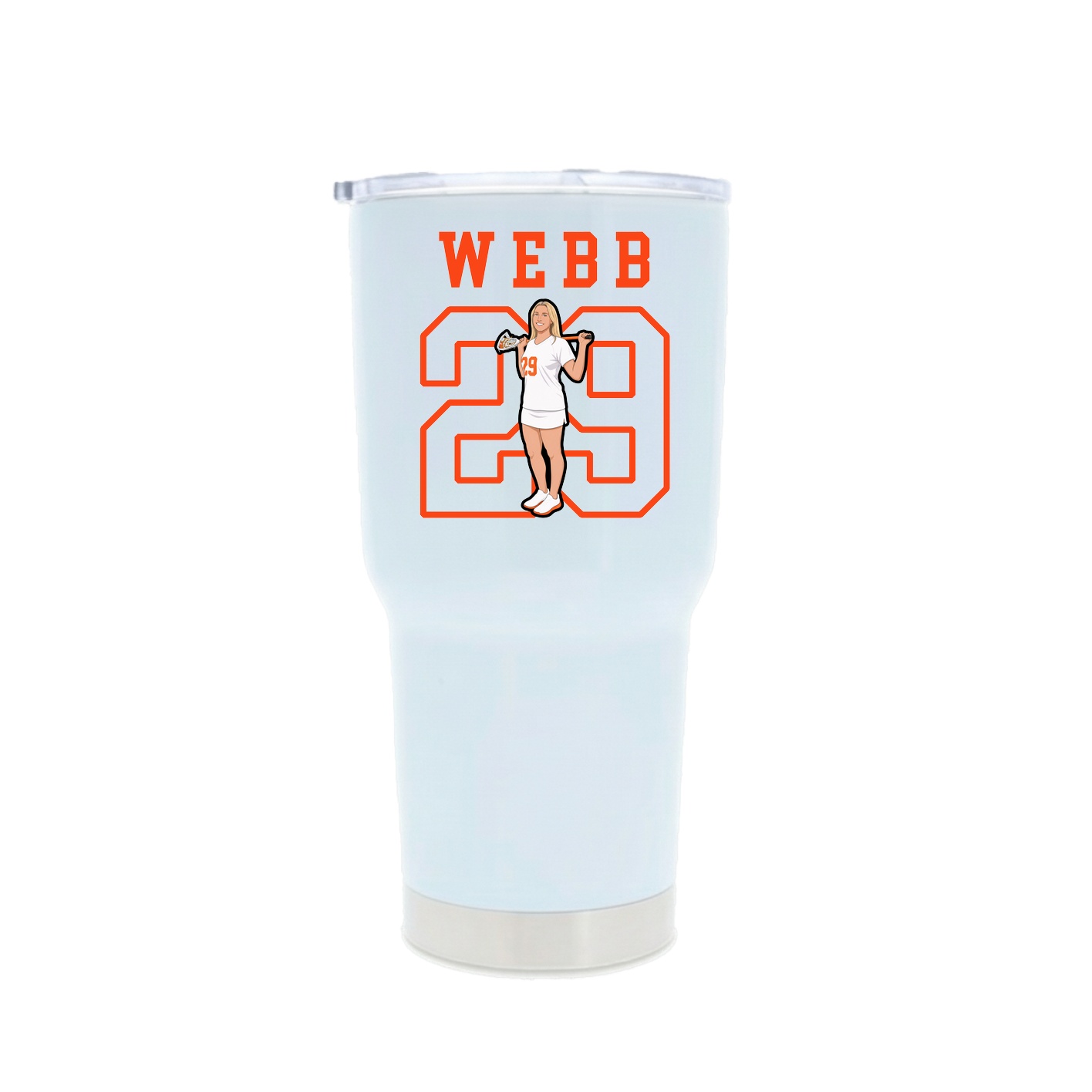 30oz Stainless Steel Tumbler — Shirsey in White