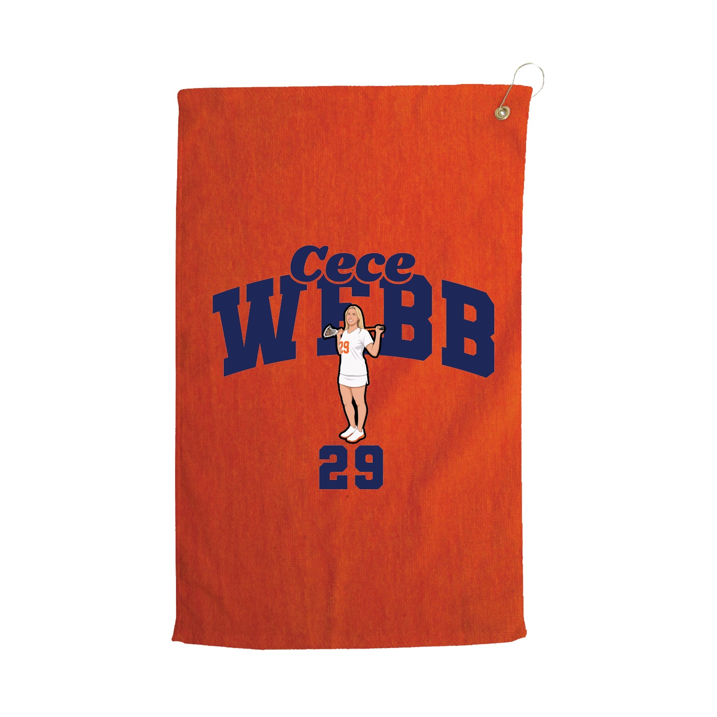 Golf Towel — Signature Arch in Orange