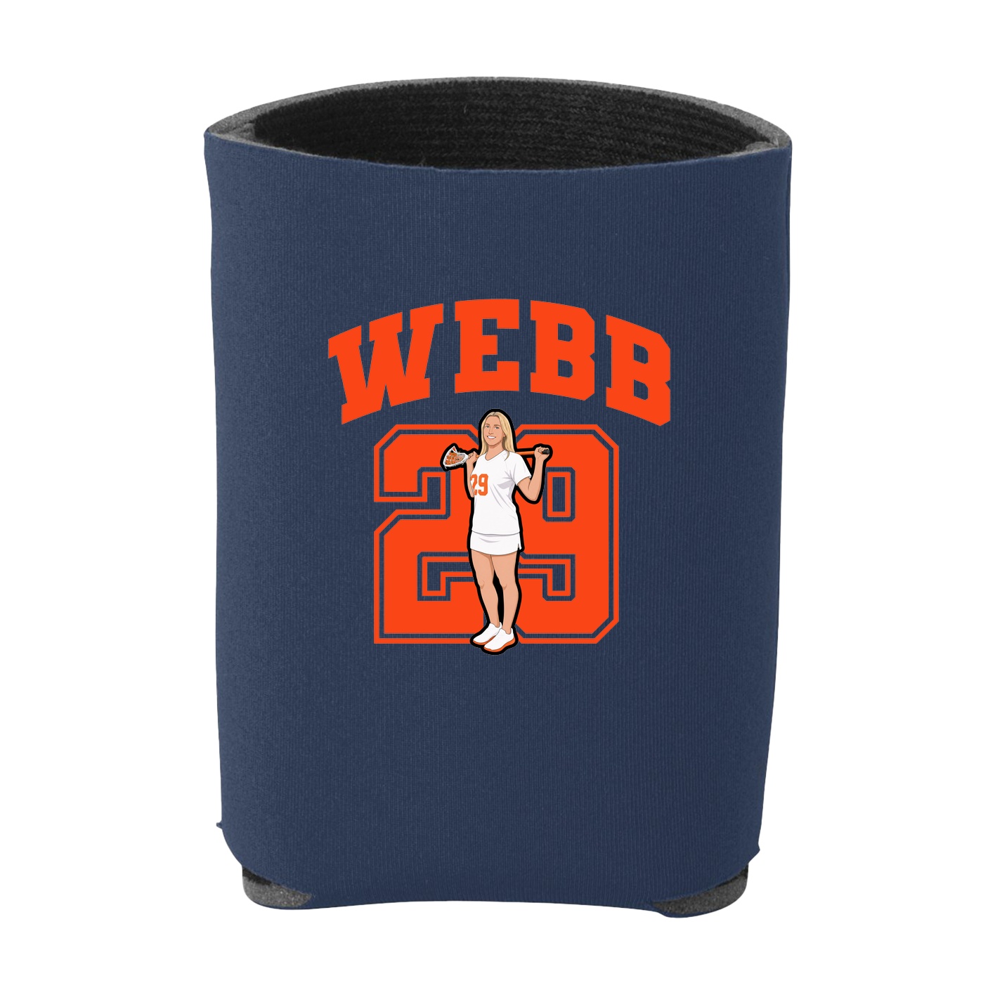 Can Holder — Number in Navy