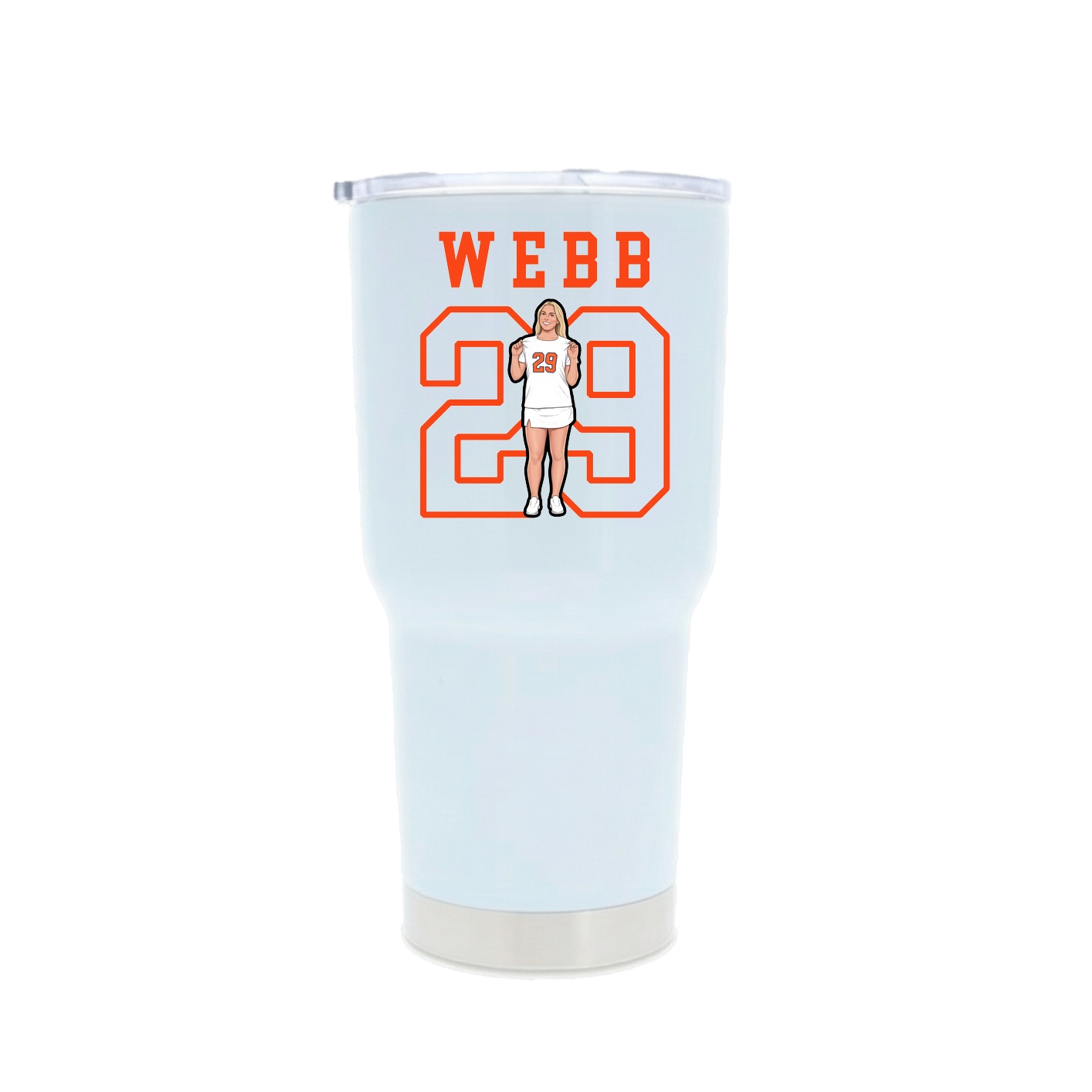 30oz Stainless Steel Tumbler — Shirsey in White