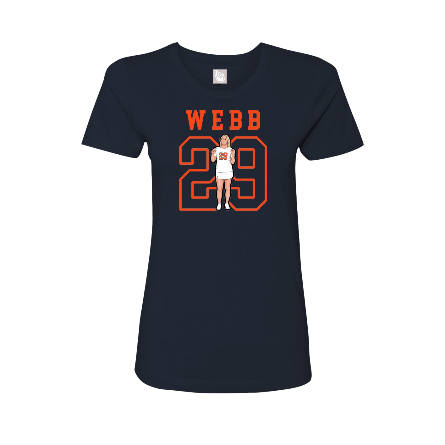Fitted Women's Tee — Shirsey in Navy