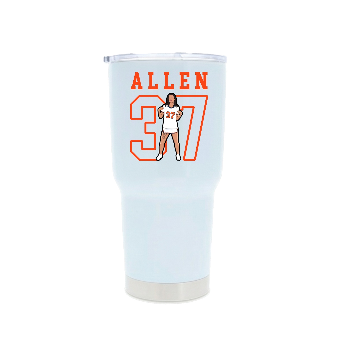 30oz Stainless Steel Tumbler — Shirsey in White