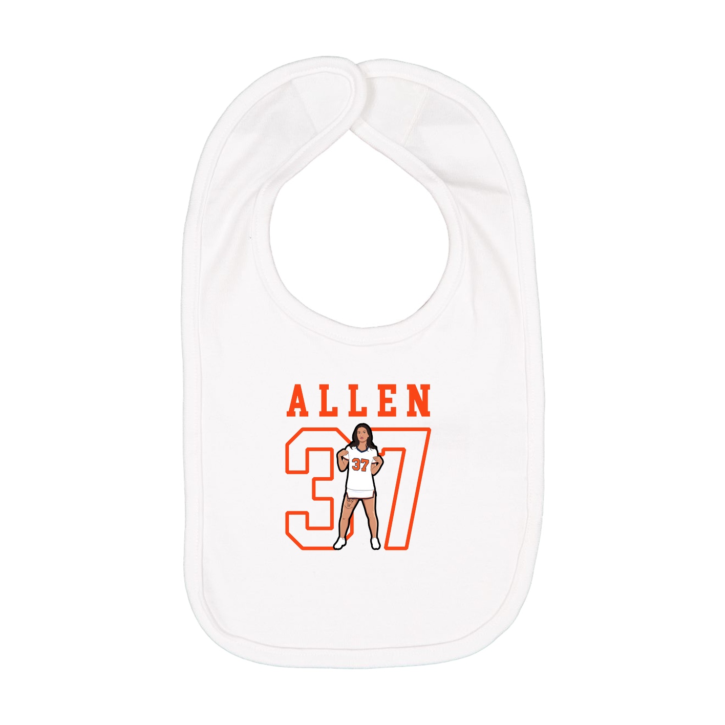 Infant Bib — Shirsey in White