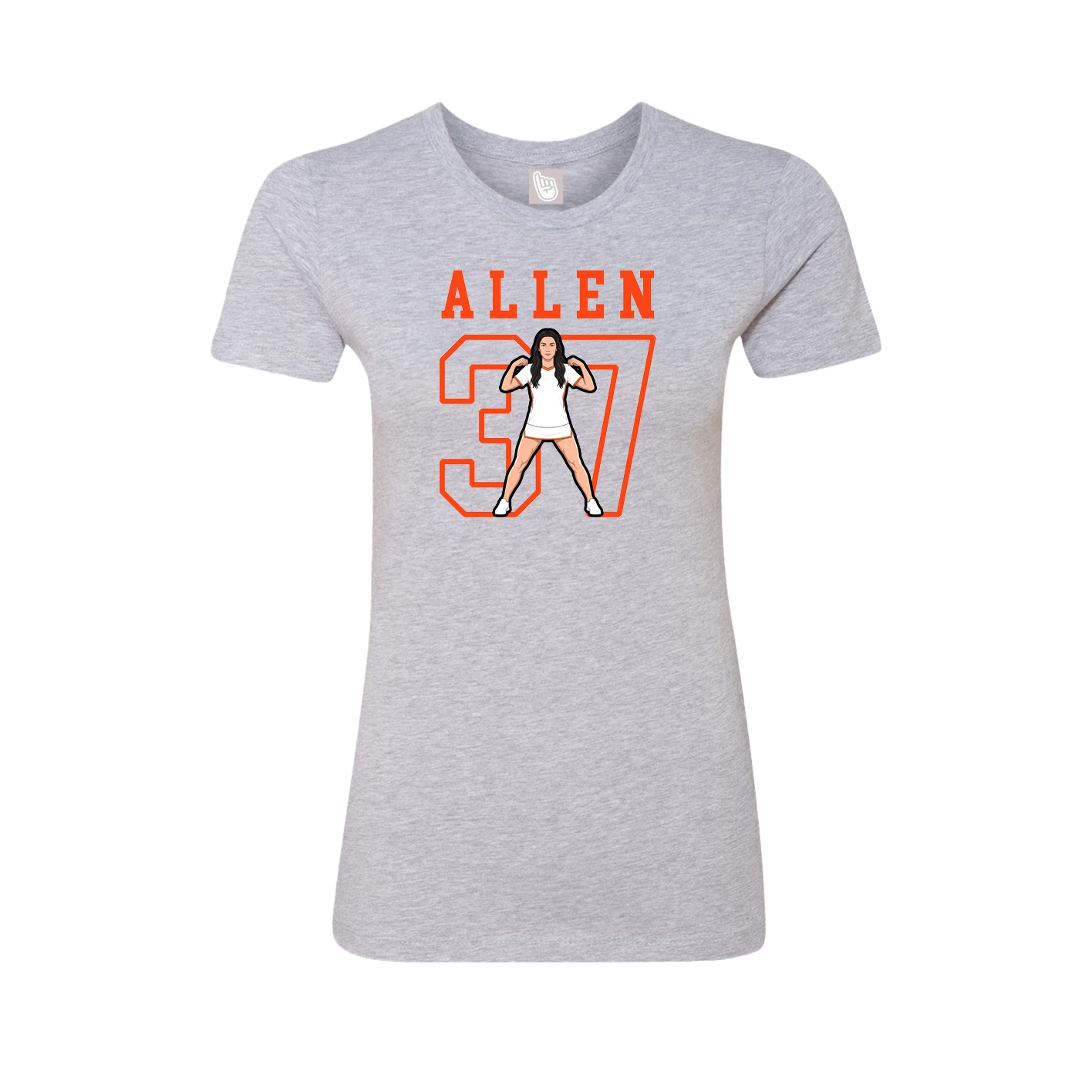 Fitted Women's Tee — Shirsey in Grey