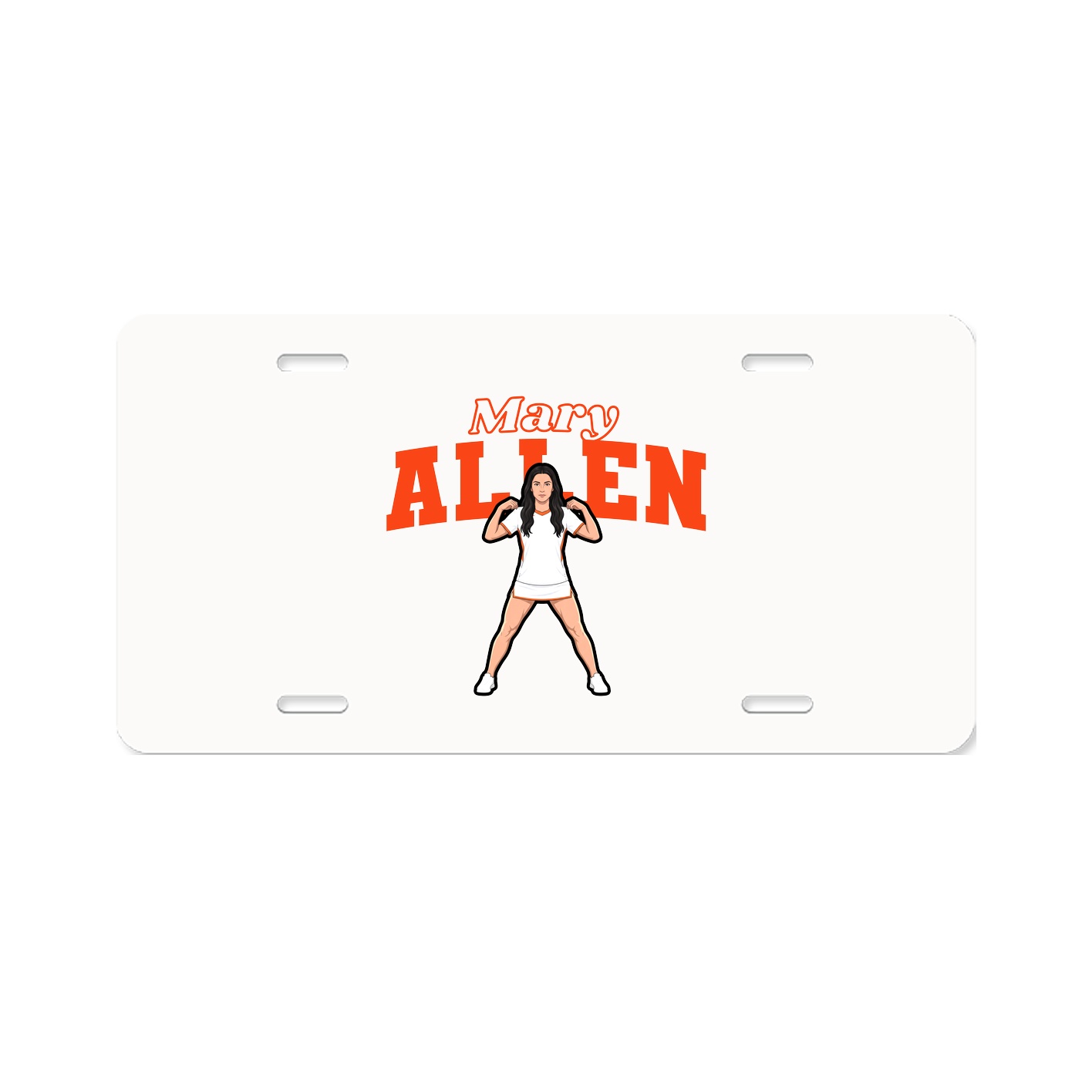 License Plate — Name Arch in Classic
