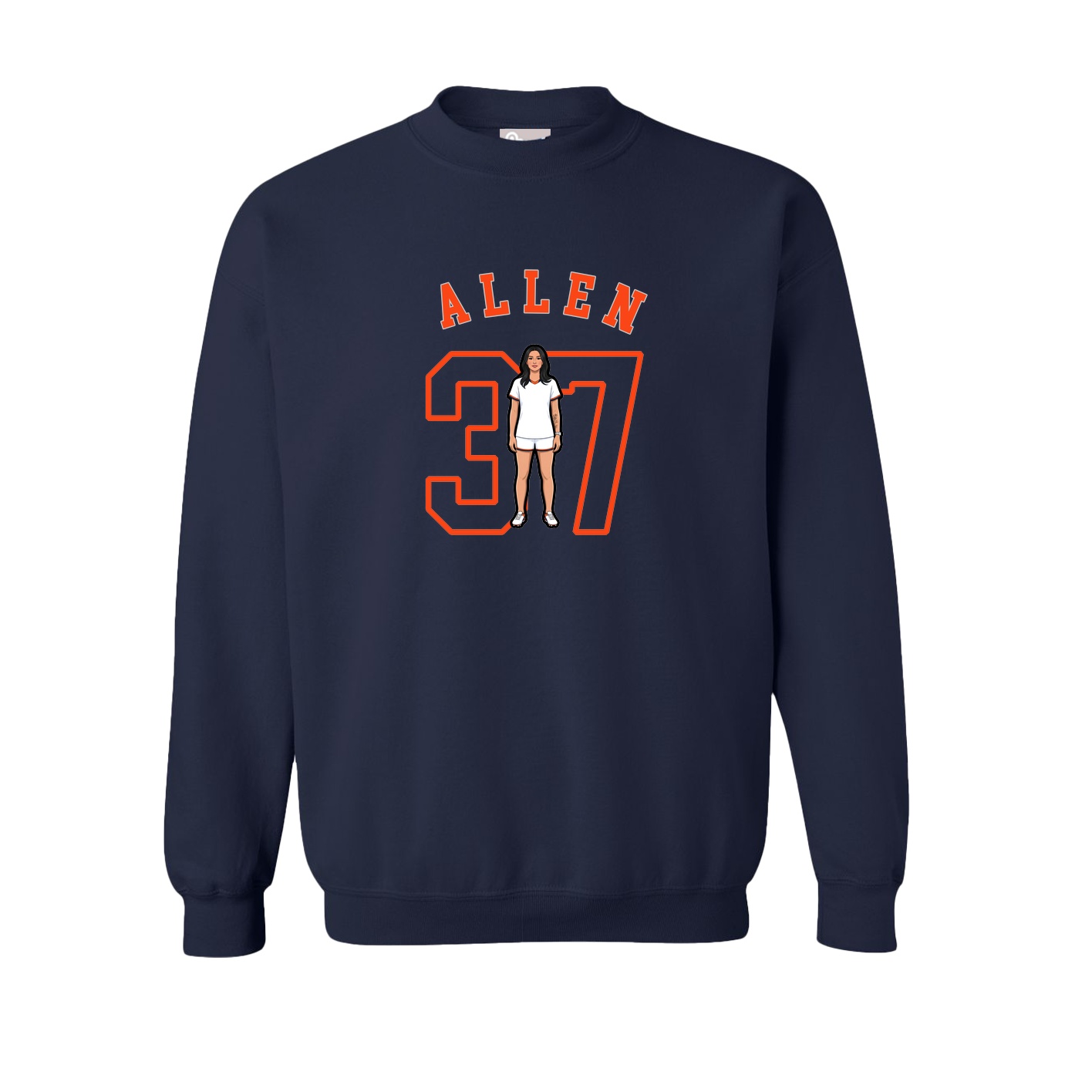 Fleece Crew — Shirsey Arch in Navy