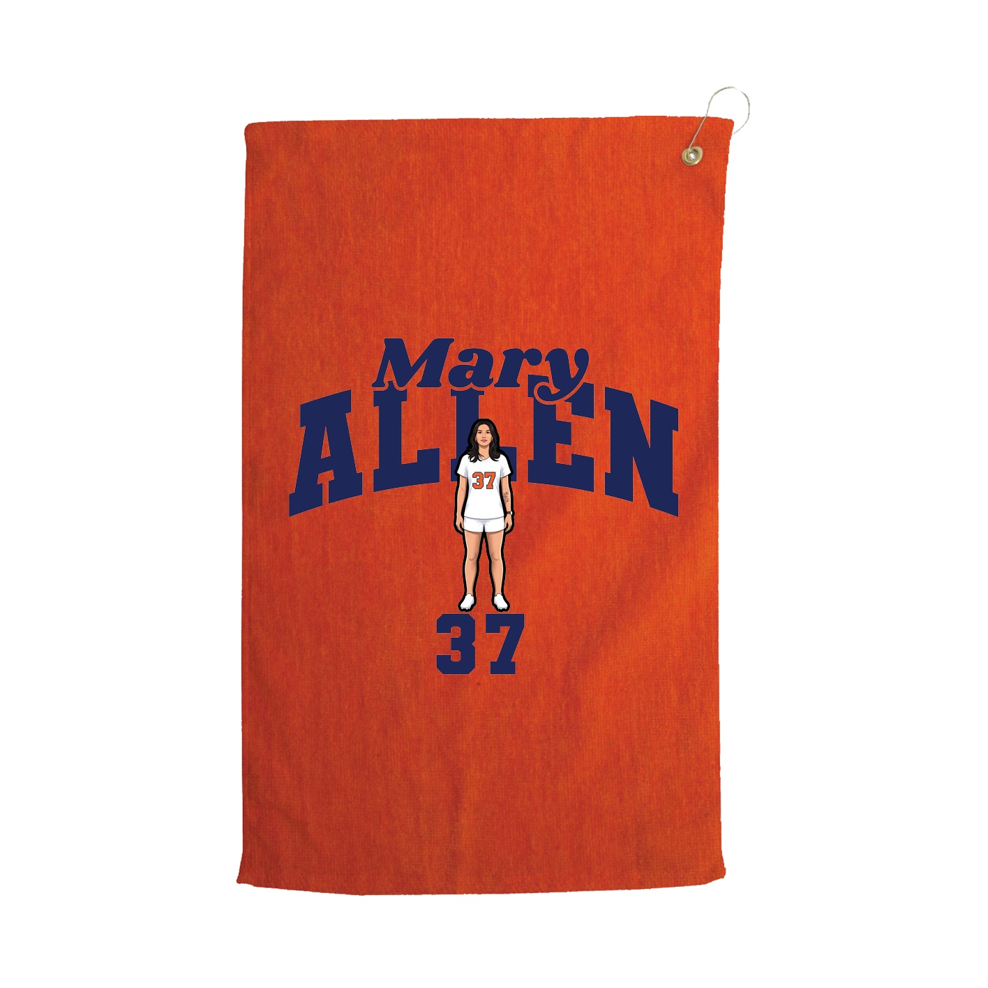Golf Towel — Signature Arch in Orange