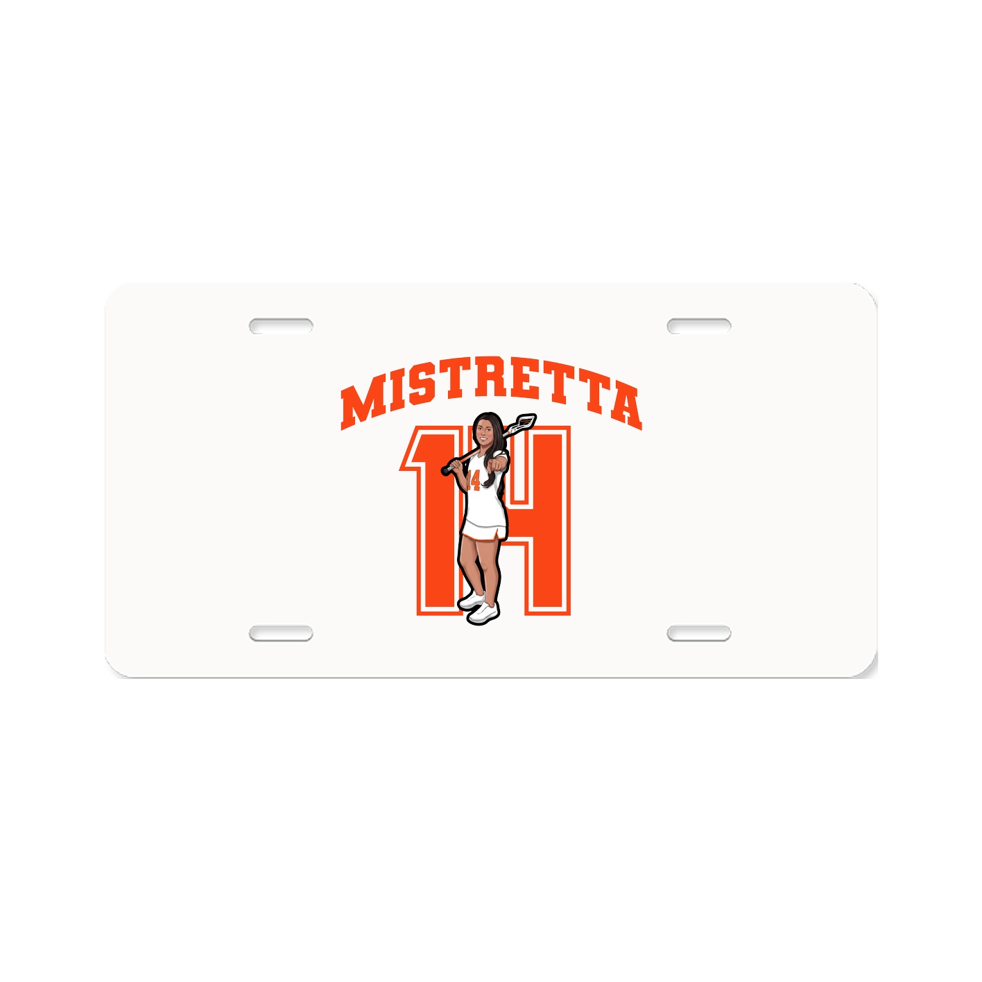License Plate — Number in Classic