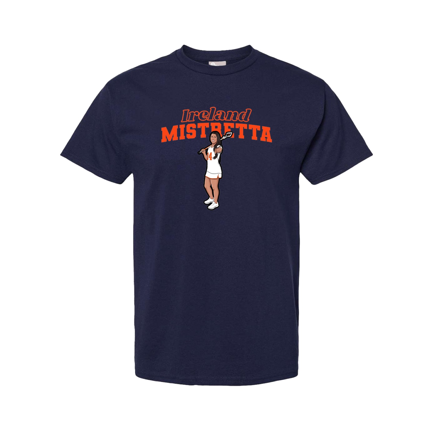 Youth Tee — Name Arch in Navy