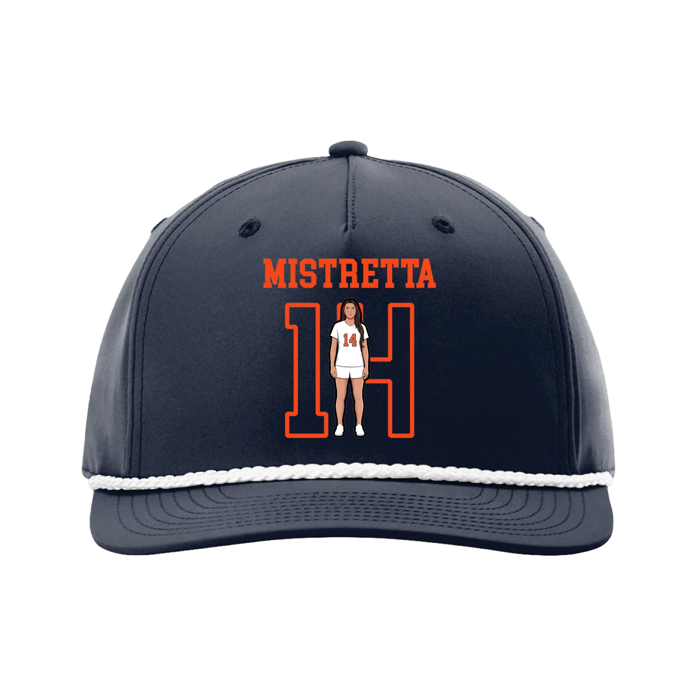 Five-Panel Classic Rope Cap — Shirsey in Navy
