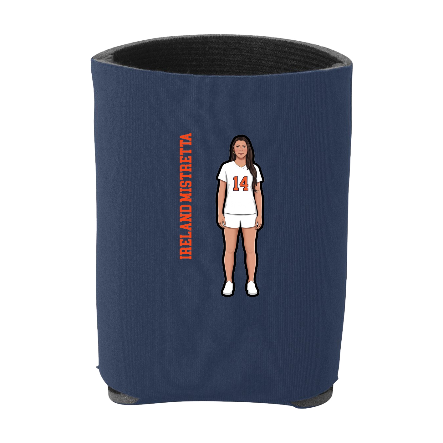 Can Holder — Name Vertical in Navy