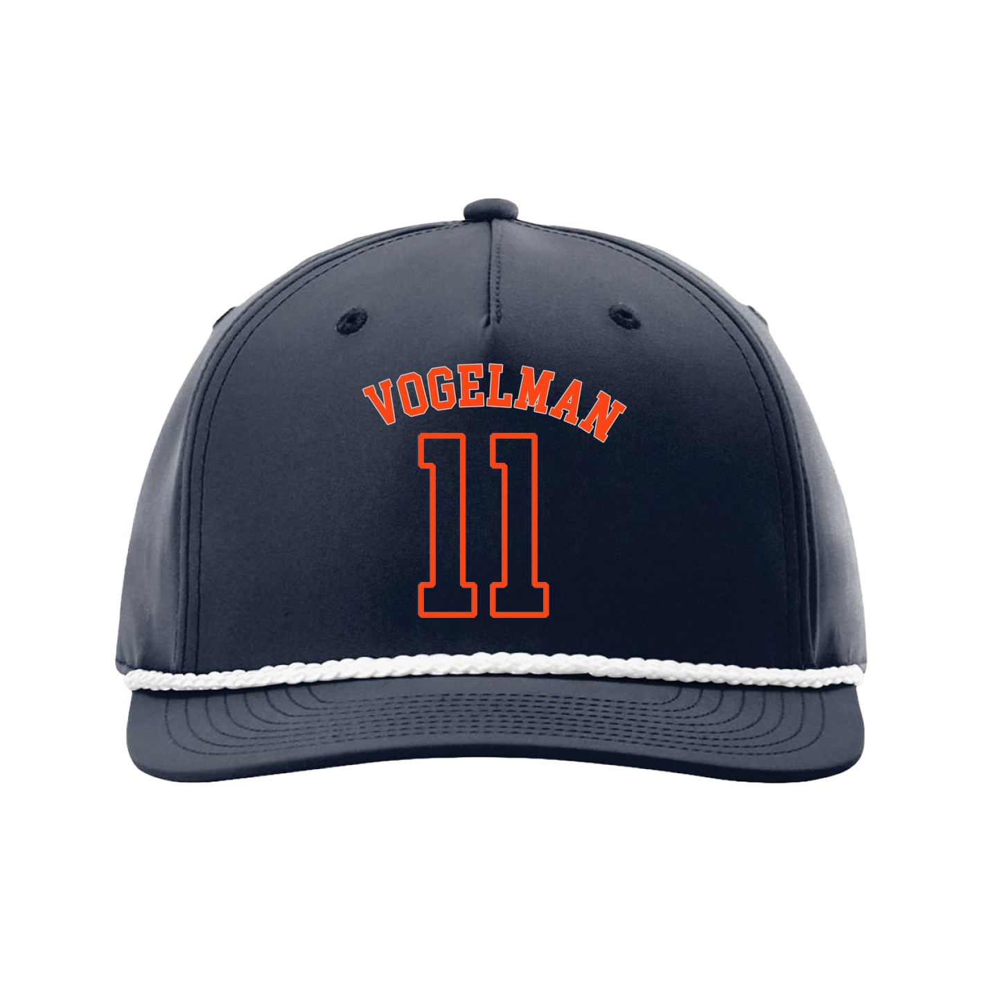 Five-Panel Classic Rope Cap — Shirsey Arch in Navy