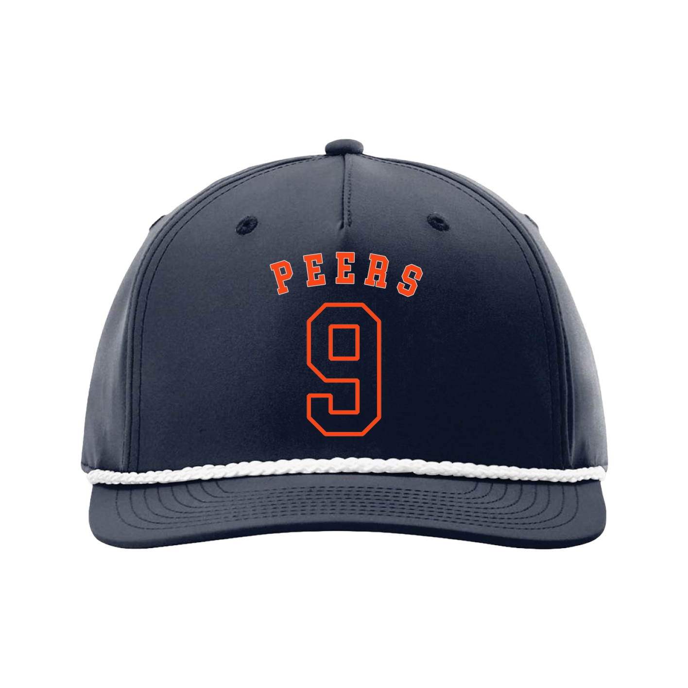 Five-Panel Classic Rope Cap — Shirsey Arch in Navy