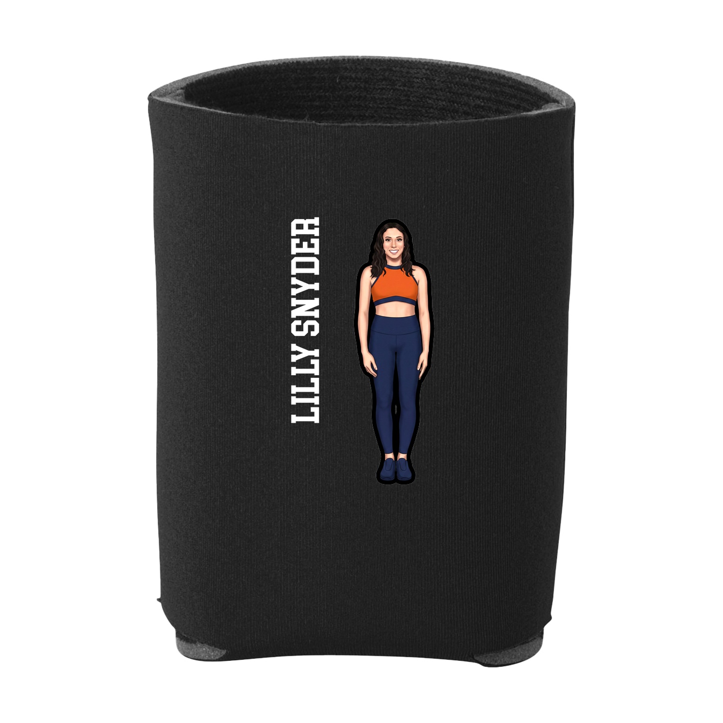 Can Holder — Name Vertical in Black