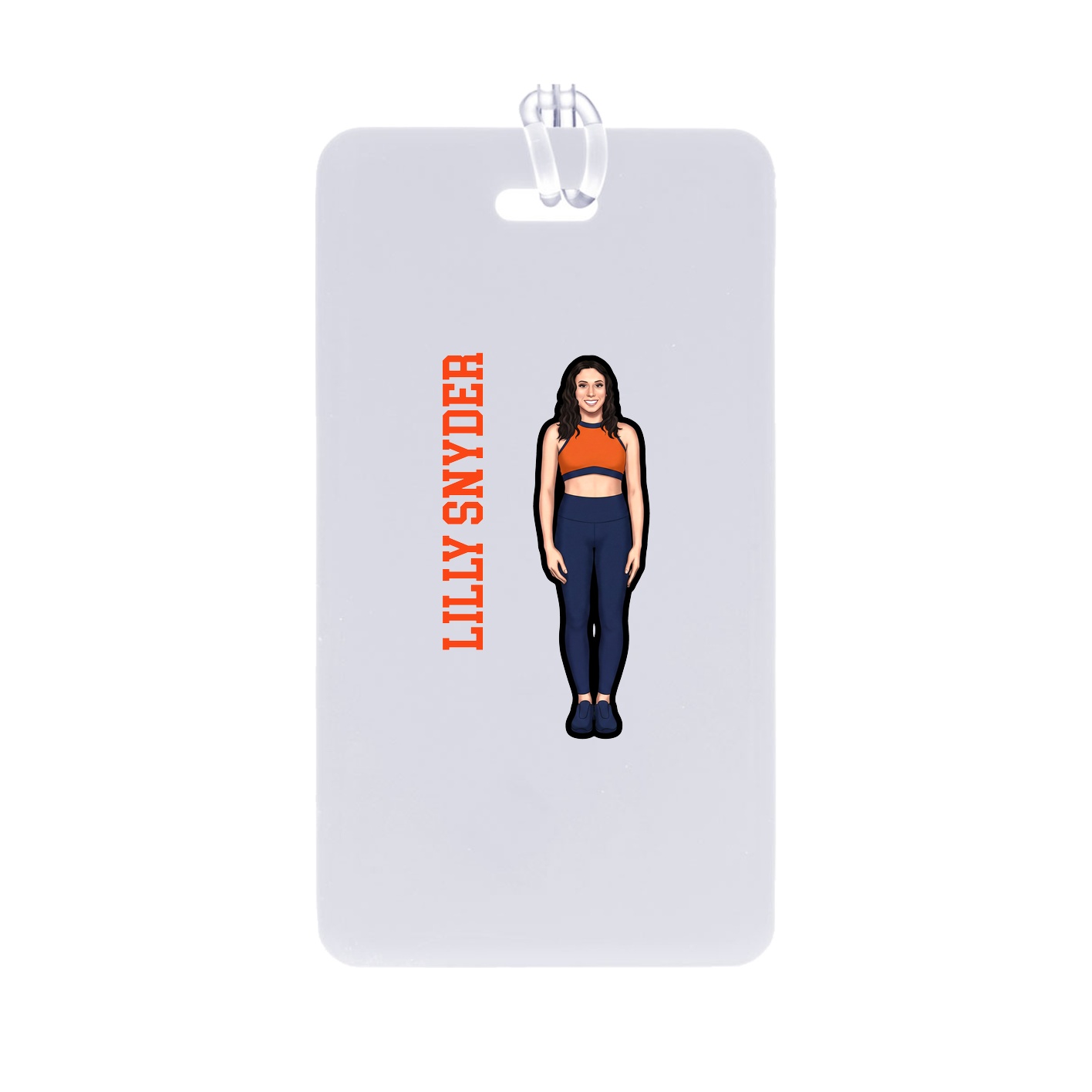 Bag Tag — Name Vertical in Classic