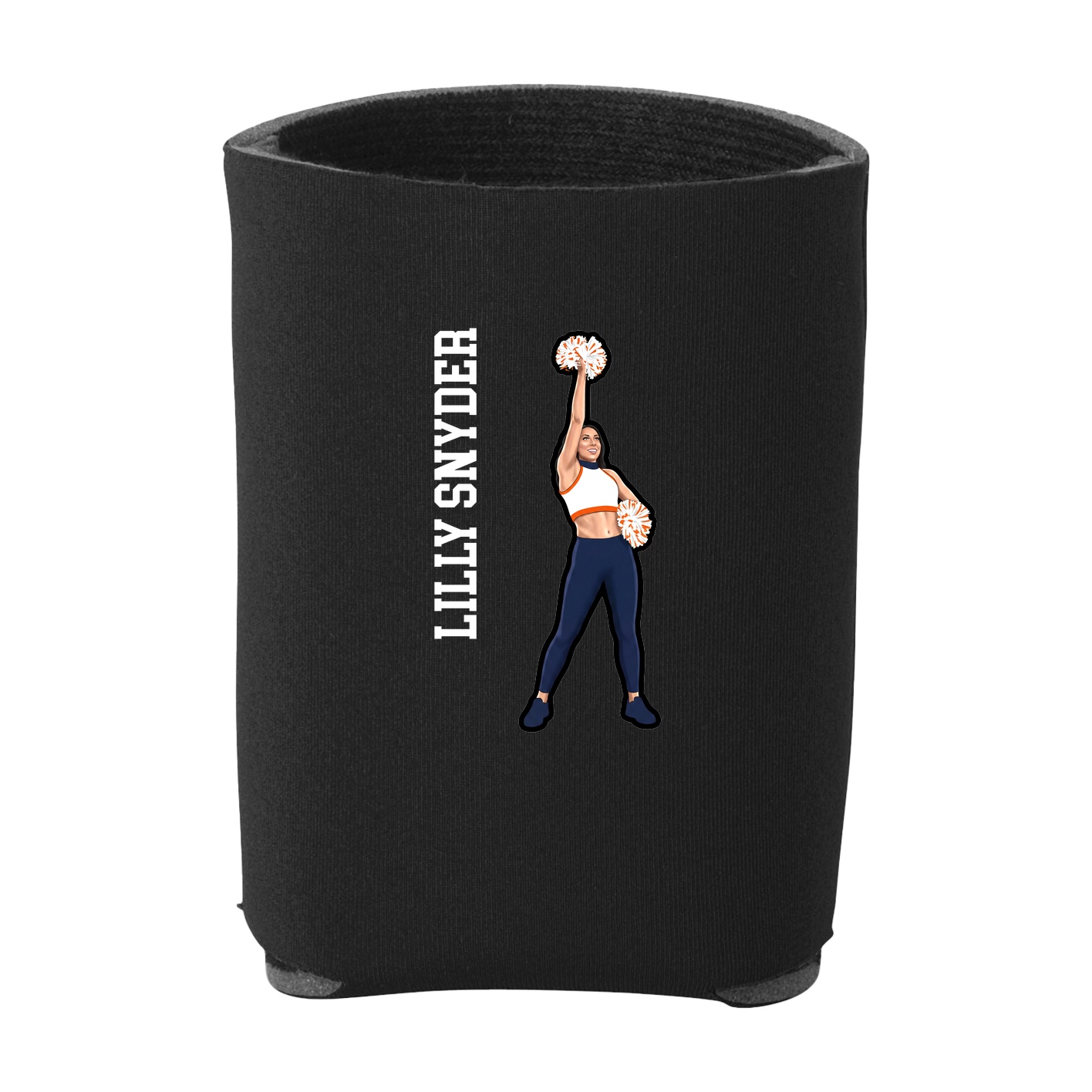 Can Holder — Name Vertical in Black