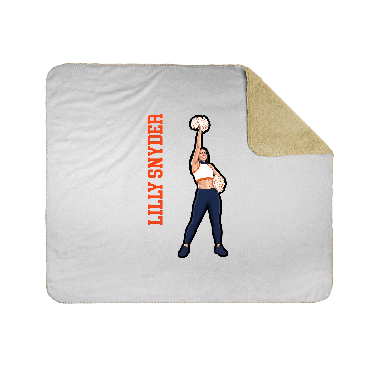 50x60 Sherpa Lined Throw Blanket