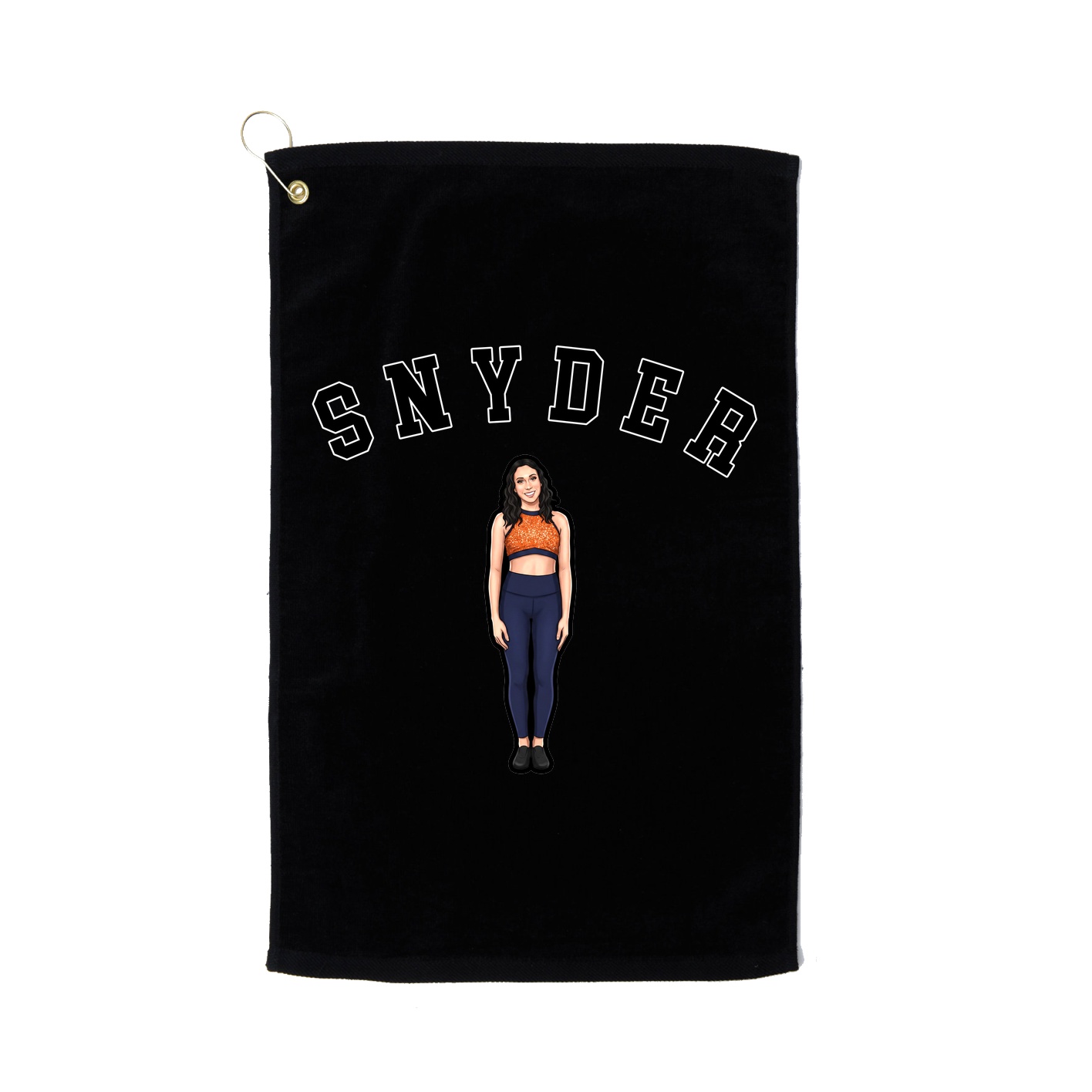 Golf Towel — Shirsey Arch in Black