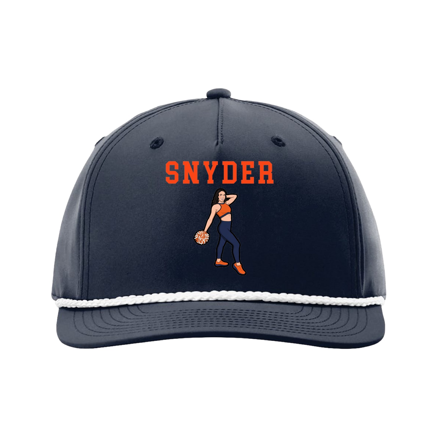 Five-Panel Classic Rope Cap — Shirsey in Navy