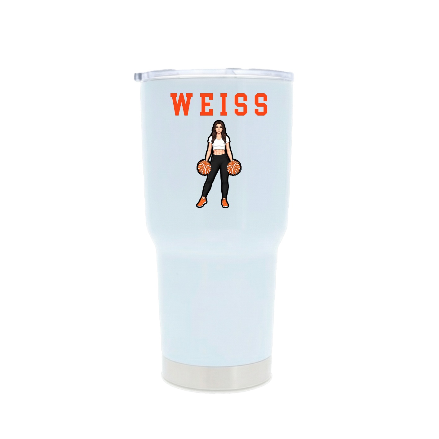 30oz Stainless Steel Tumbler — Shirsey in White