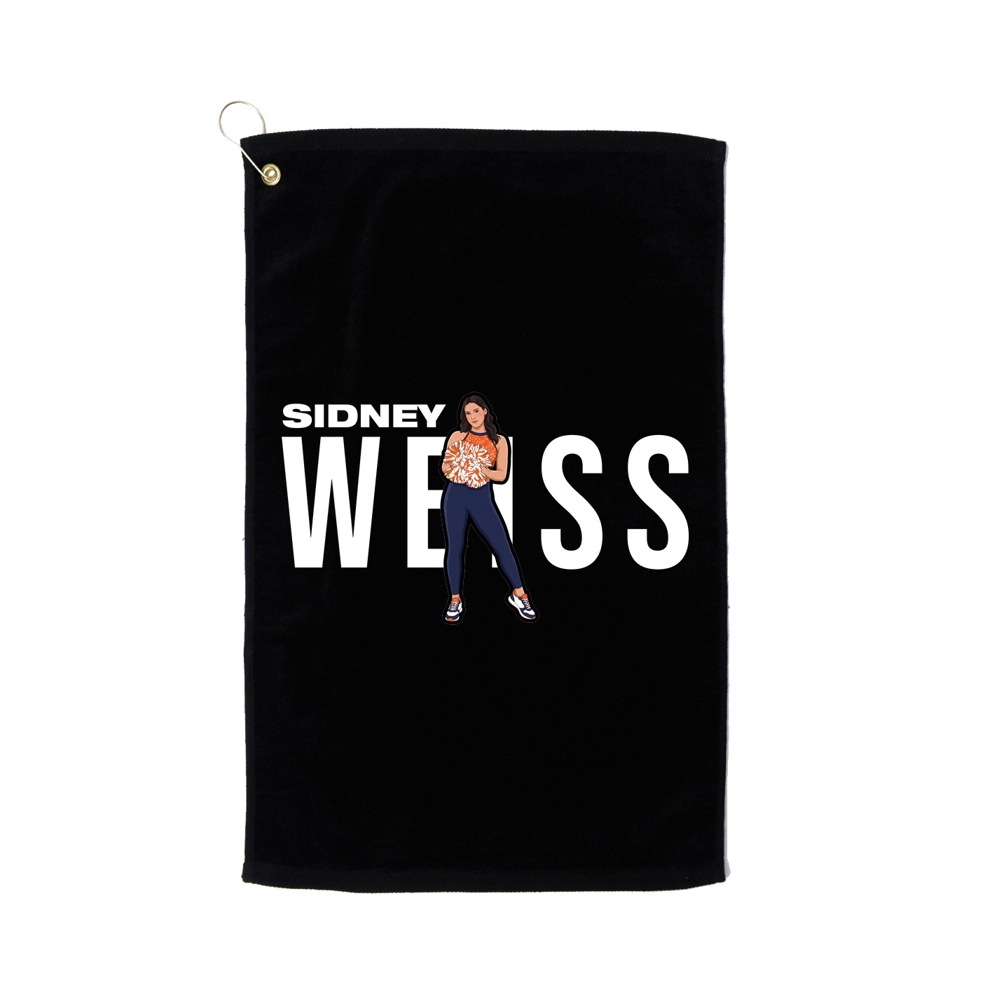 Golf Towel — Player Name in Black