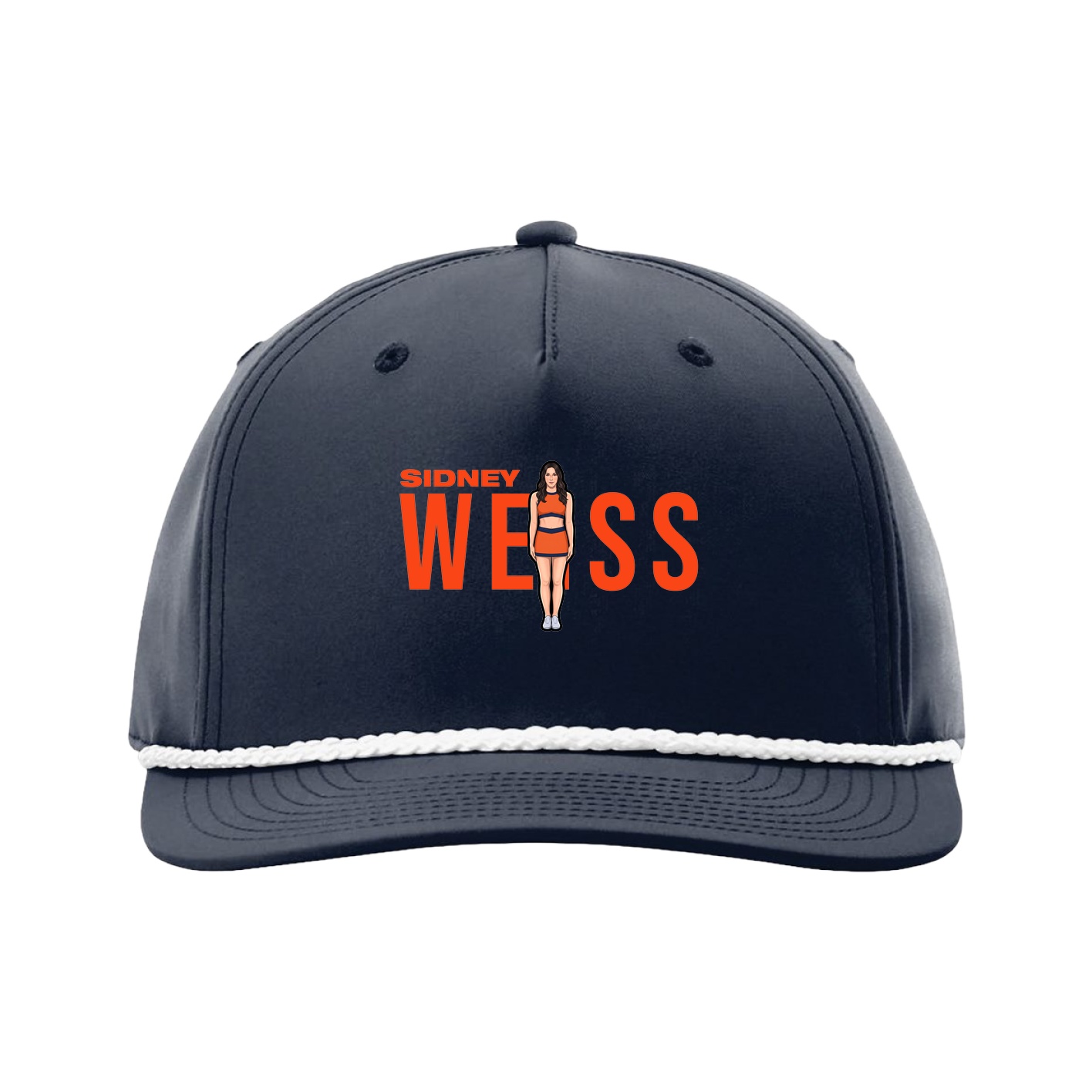 Five-Panel Classic Rope Cap — Player Name in Navy