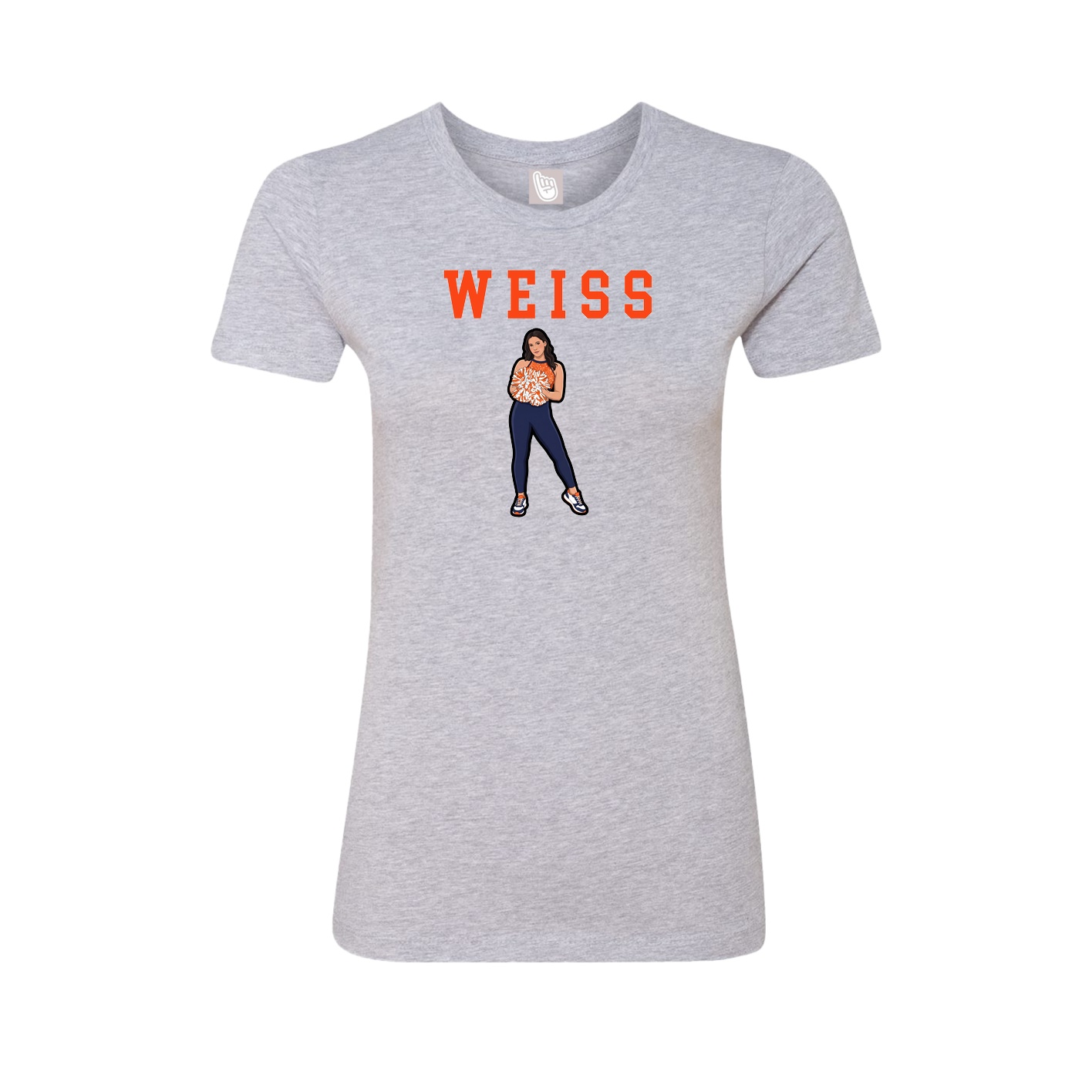Fitted Women's Tee — Shirsey in Grey