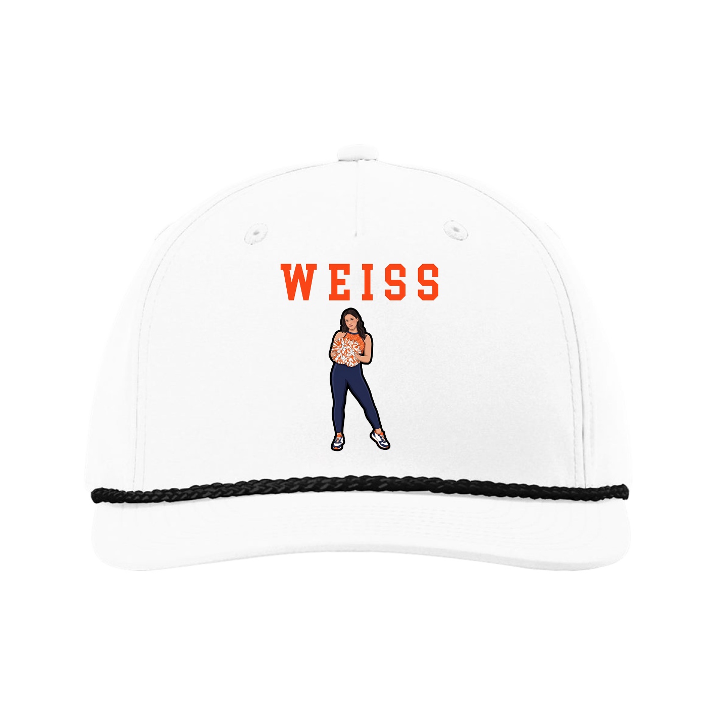 Five-Panel Classic Rope Cap — Shirsey in White