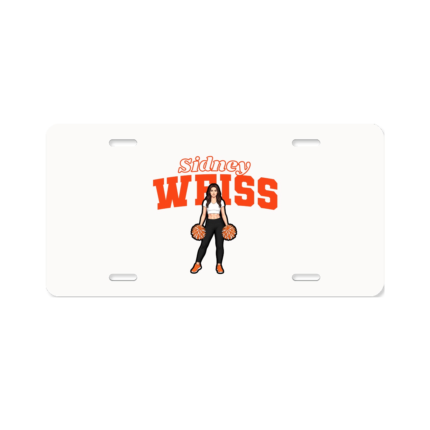 License Plate — Name Arch in Classic
