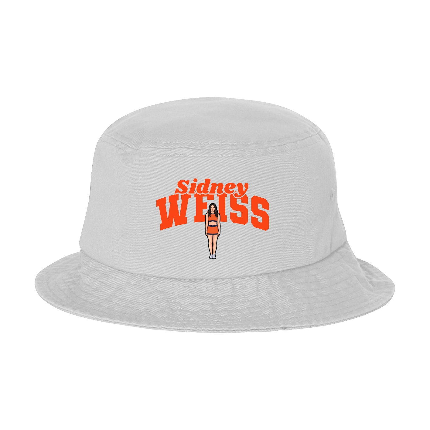 Bucket Cap — Signature Arch in White