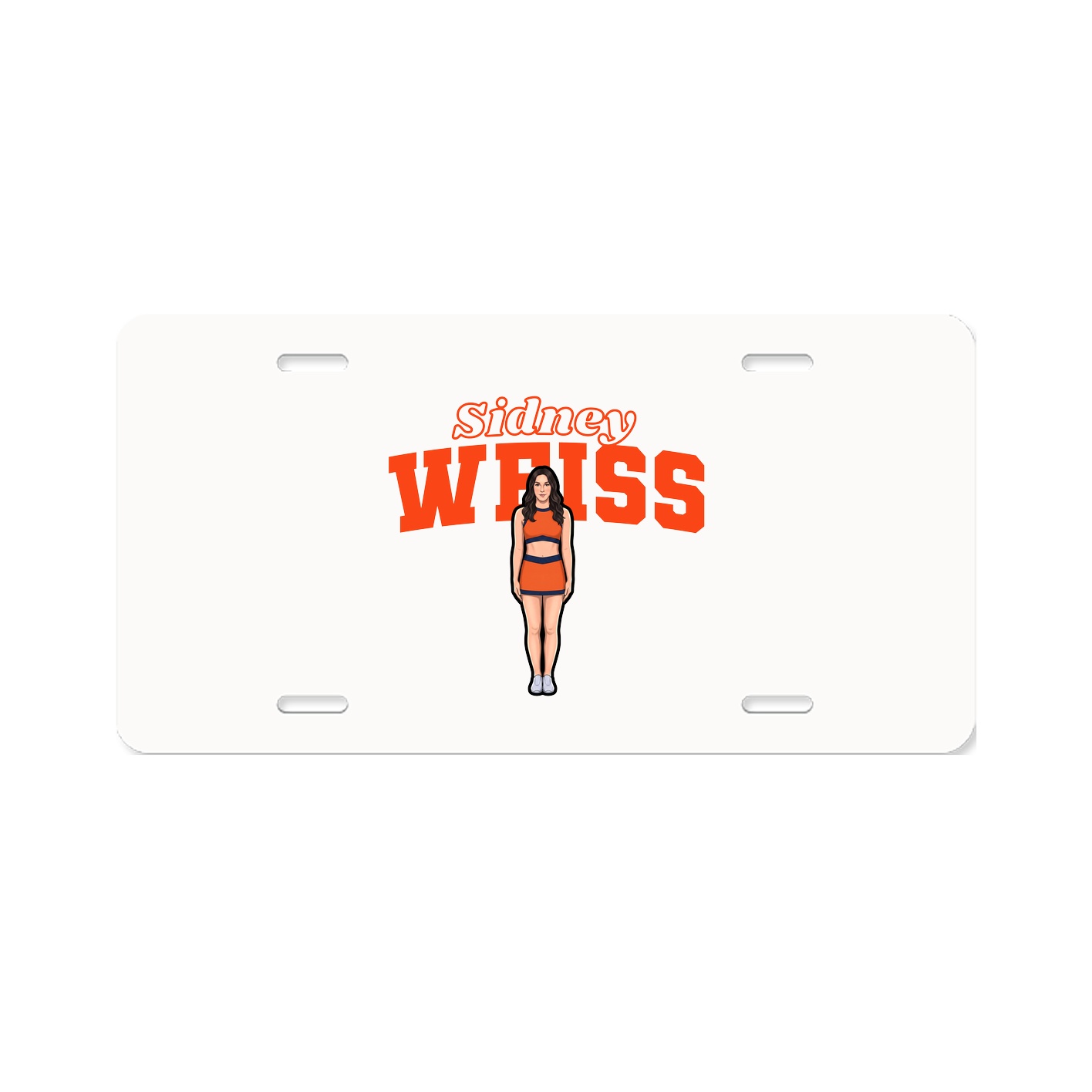 License Plate — Name Arch in Classic