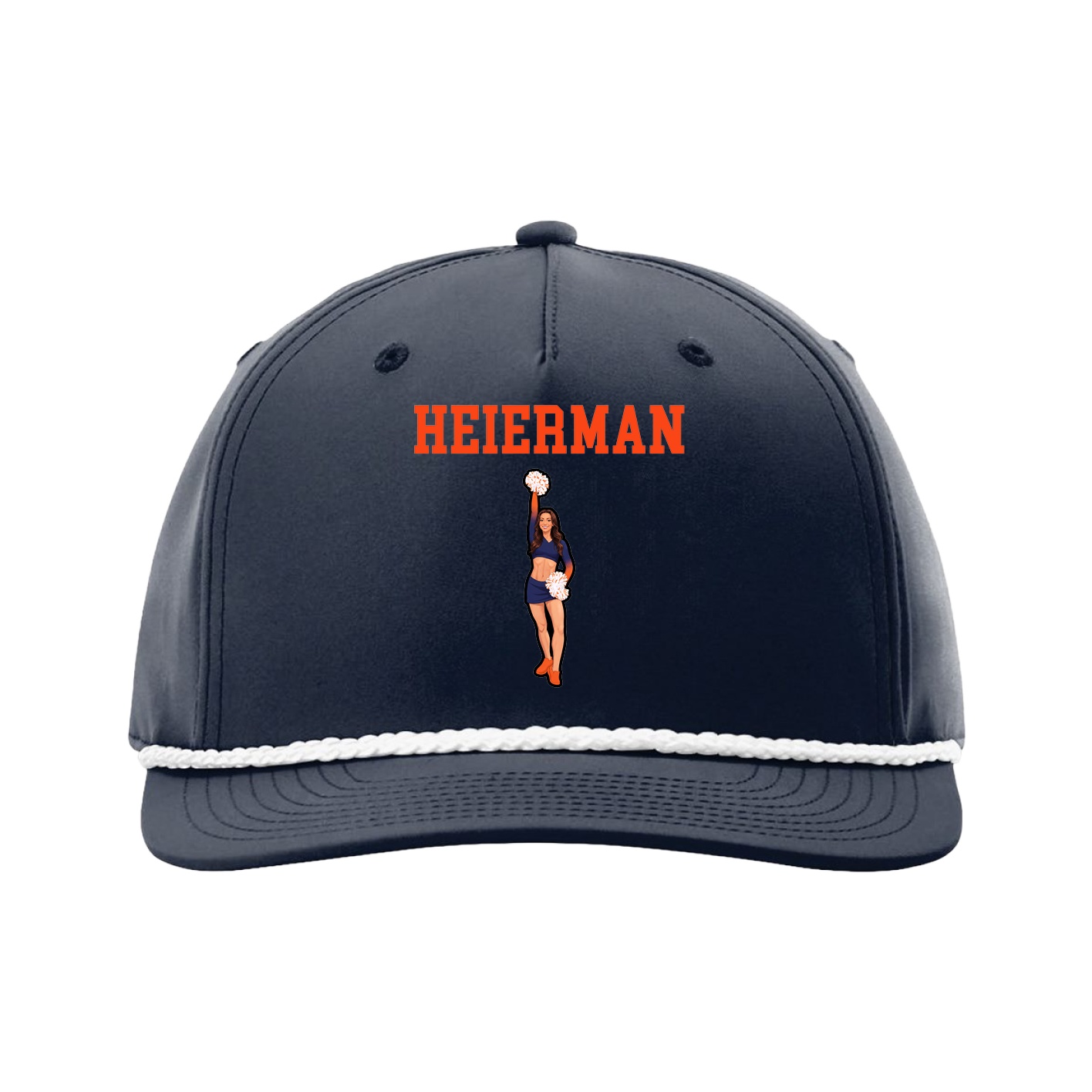 Five-Panel Classic Rope Cap — Shirsey in Navy