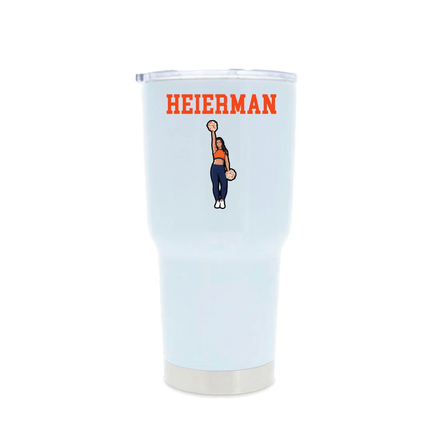 30oz Stainless Steel Tumbler — Shirsey in White
